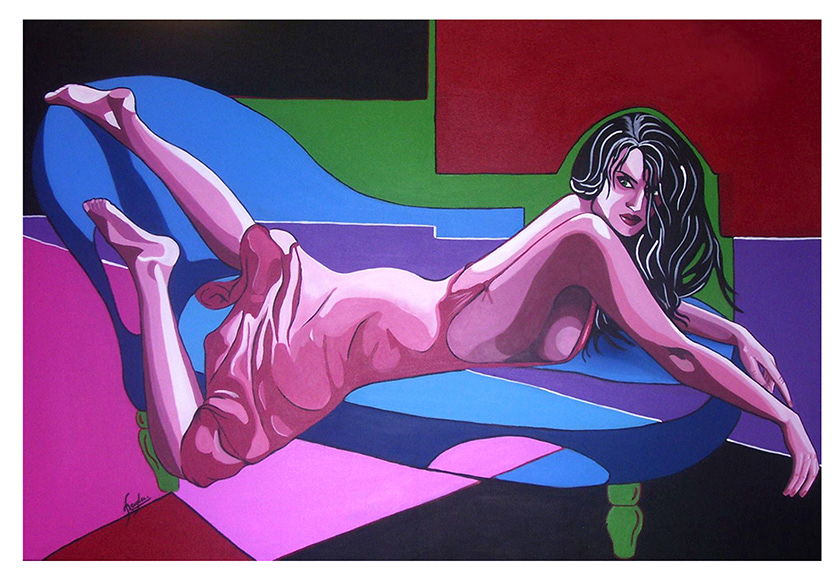 Lure & Seduction: 2007 - Acrylic & Oil on canvas 90x120cm - Sold