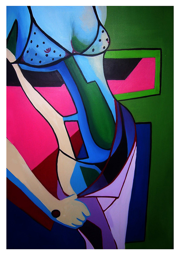 1st Journey:  2007 - Acrylic & Oil on canvas 70x90cm - Sold