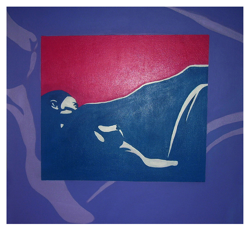 Eclipsed: Acrylic & Oil on canvas 2003 - 90x90cm - sold