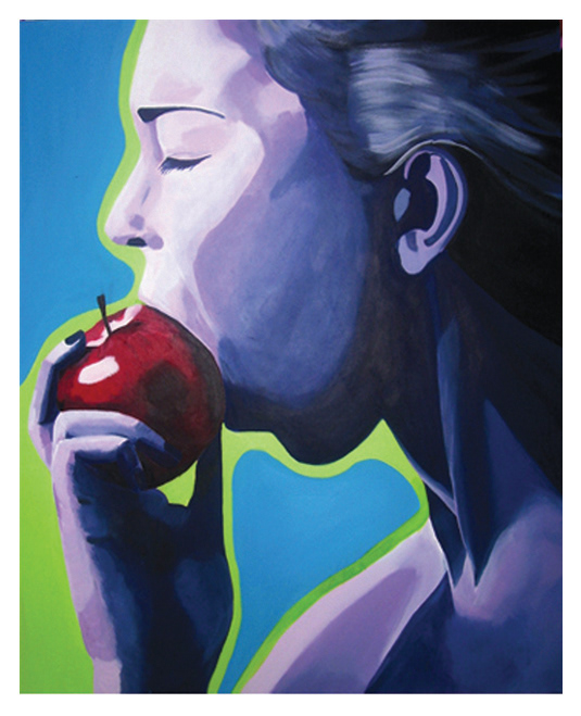 Eve:  2007 - Acrylic & Oil on canvas 50x70cm - Sold