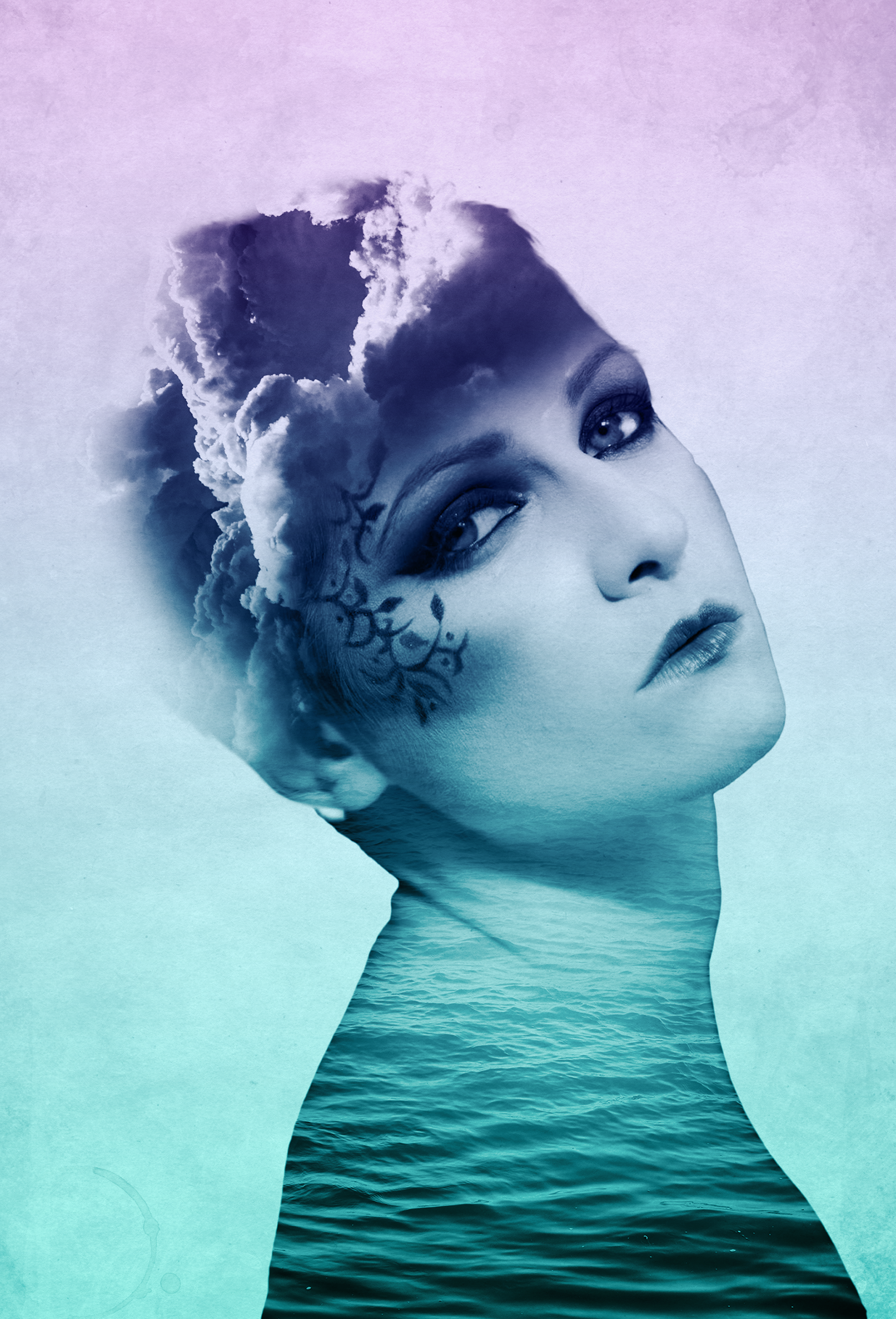 Double Exposure concept with model, Steph Marley