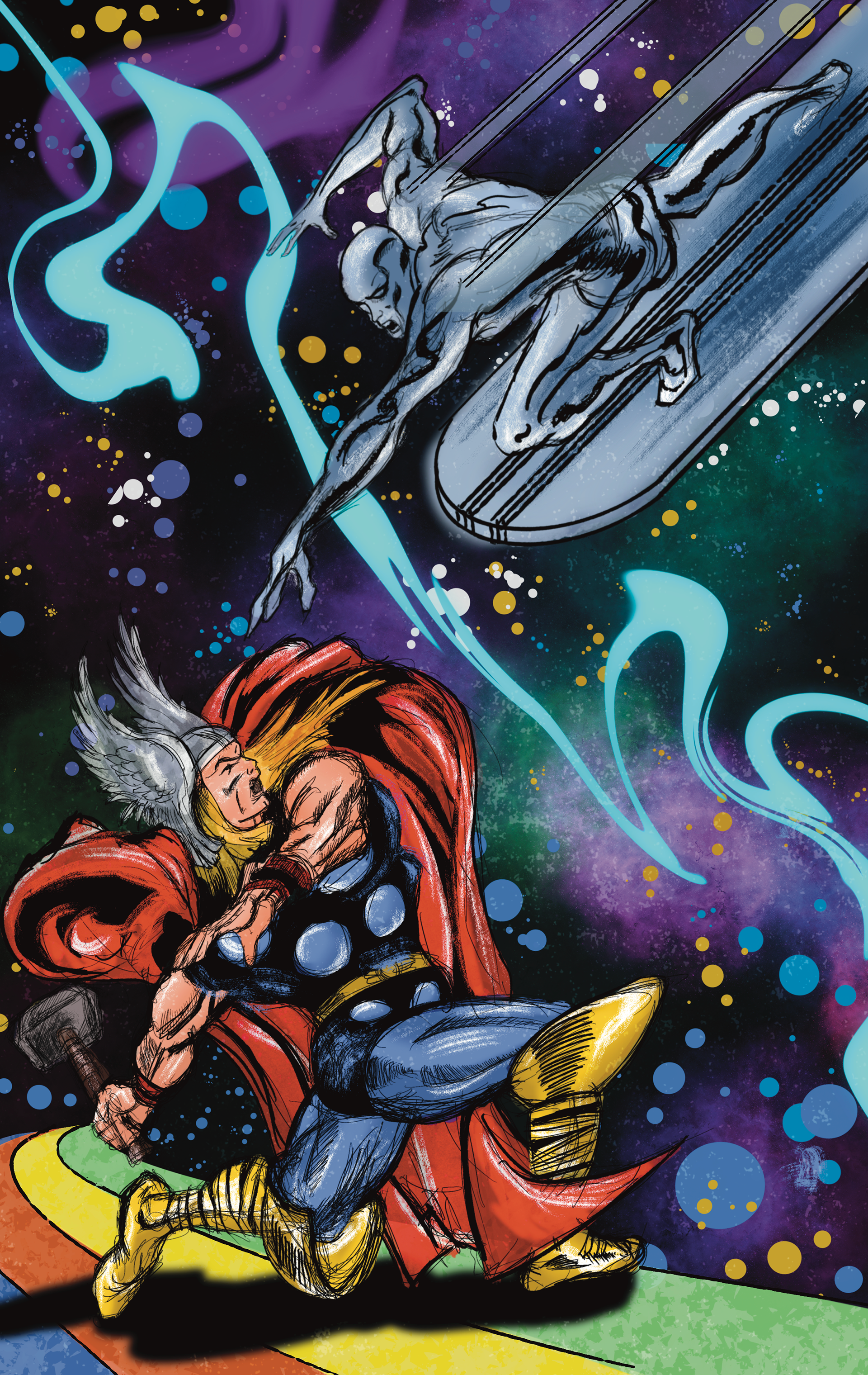 Homage to Thor & Silver Surfer