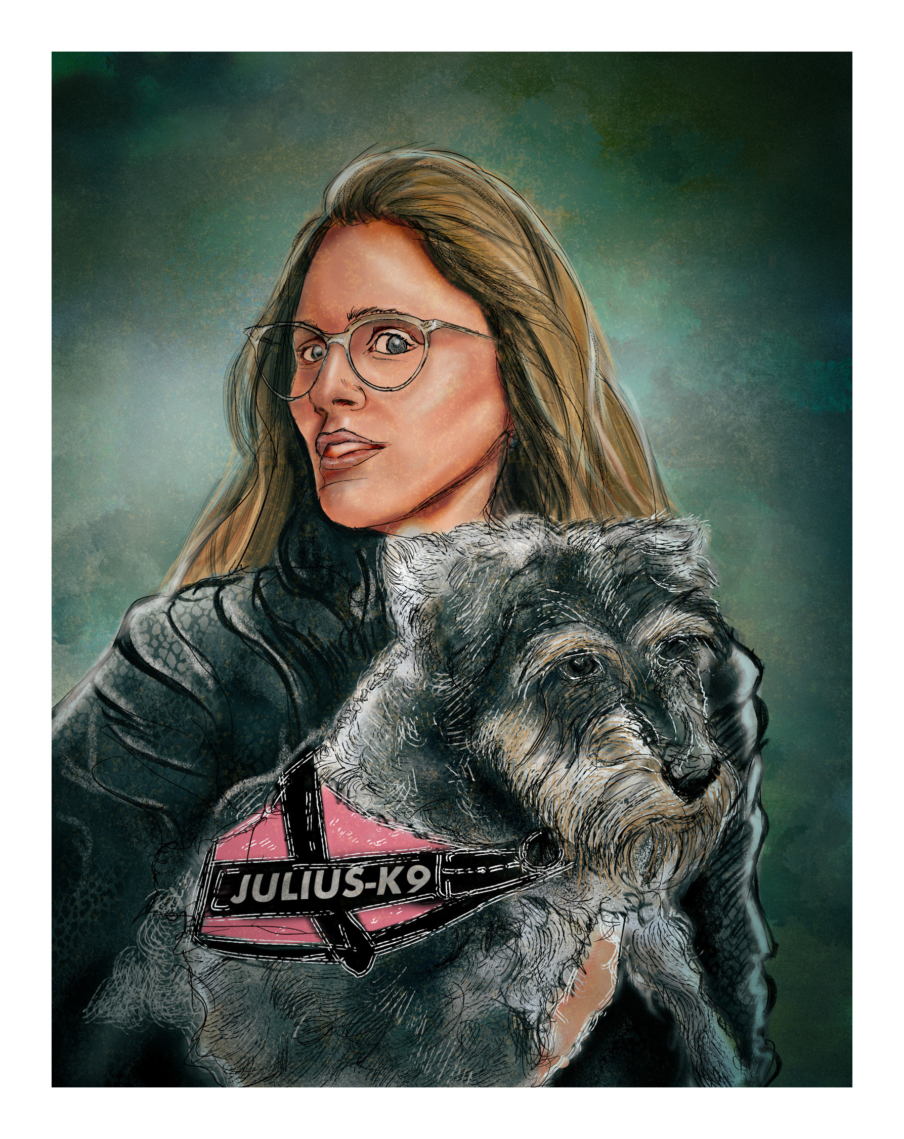Woman With Puppy