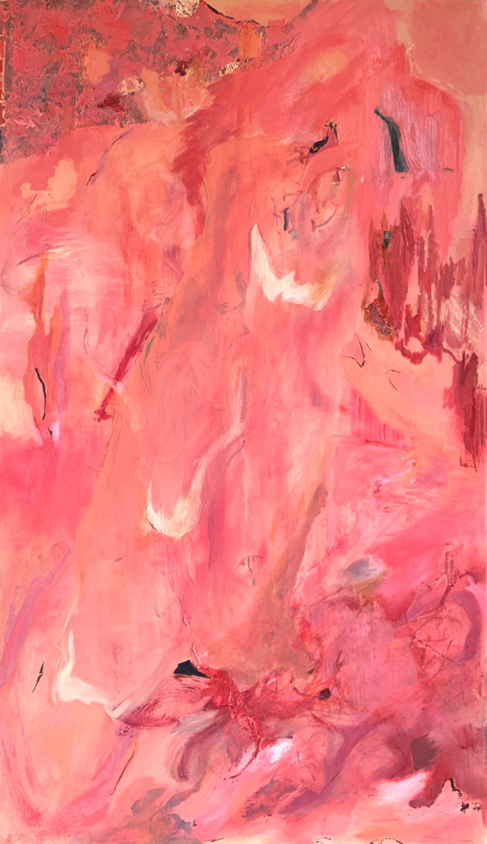 repetitive process, oil, 2019,36"x72"