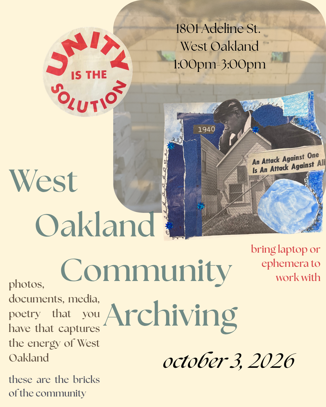flyer created for archiving event