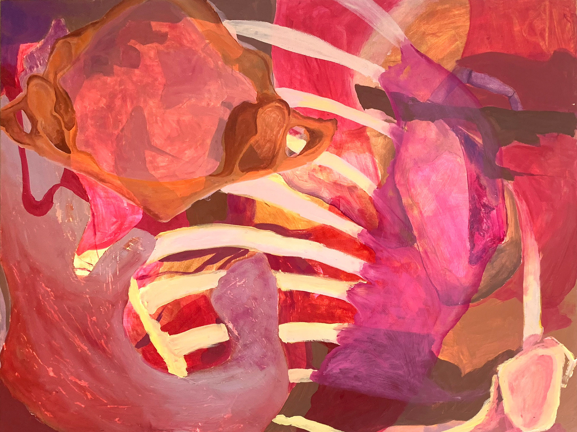 timefighter, 2021, oil on canvas, 48" x 36"