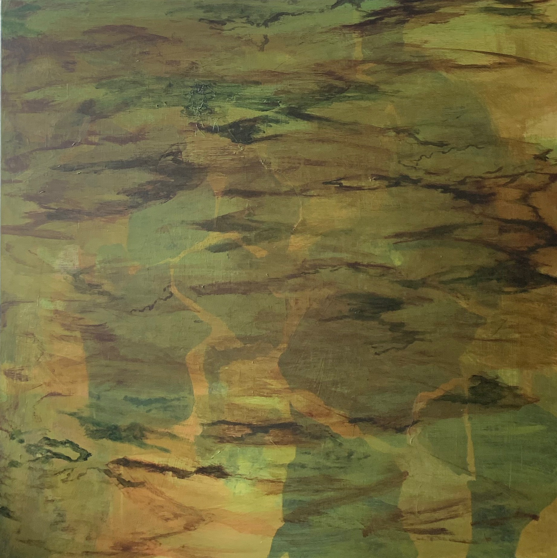 the stream, acrylic on canvas, 36"x36", 2023