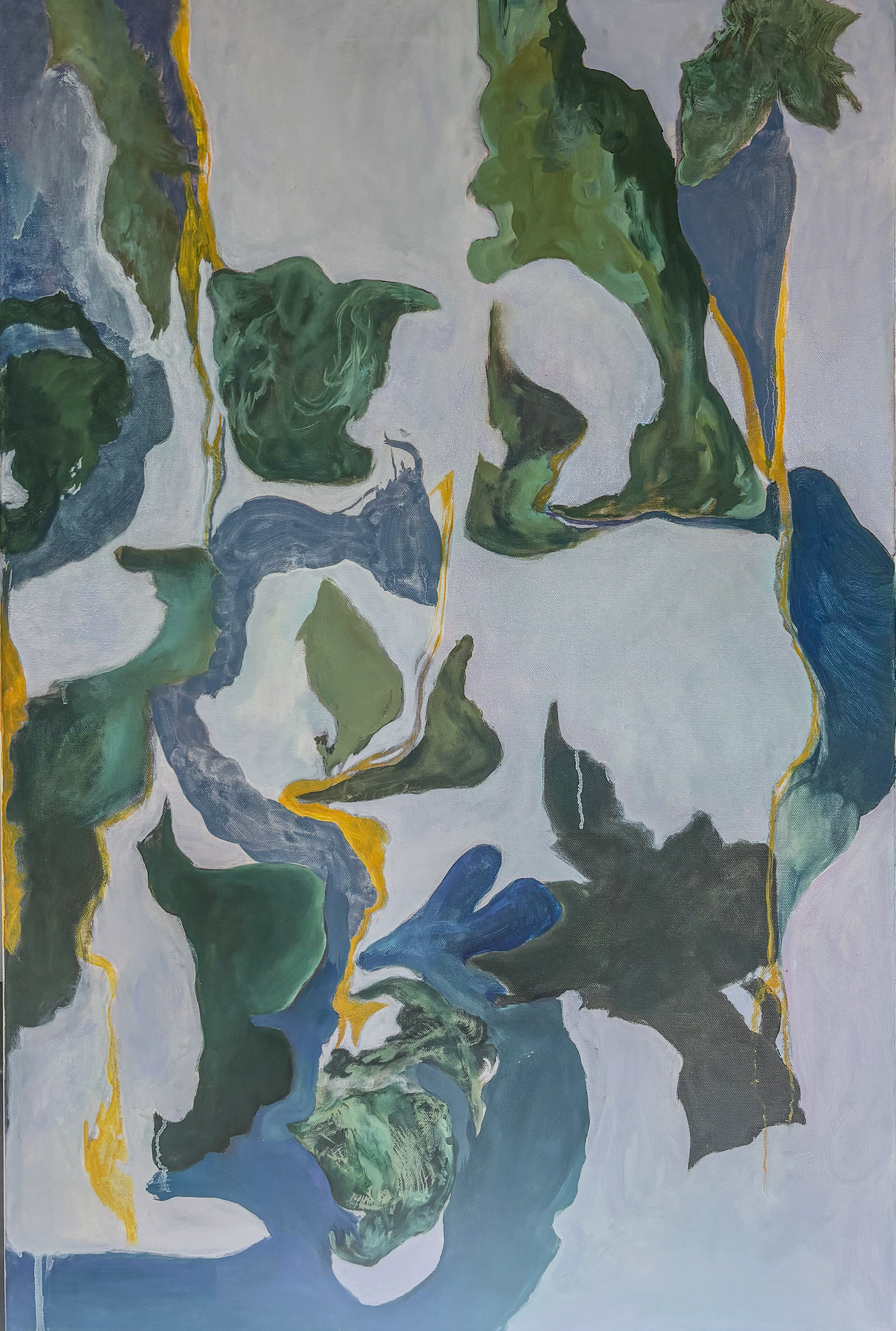 between periwinkle and lilac, oil on canvas, 24"x36", 2024