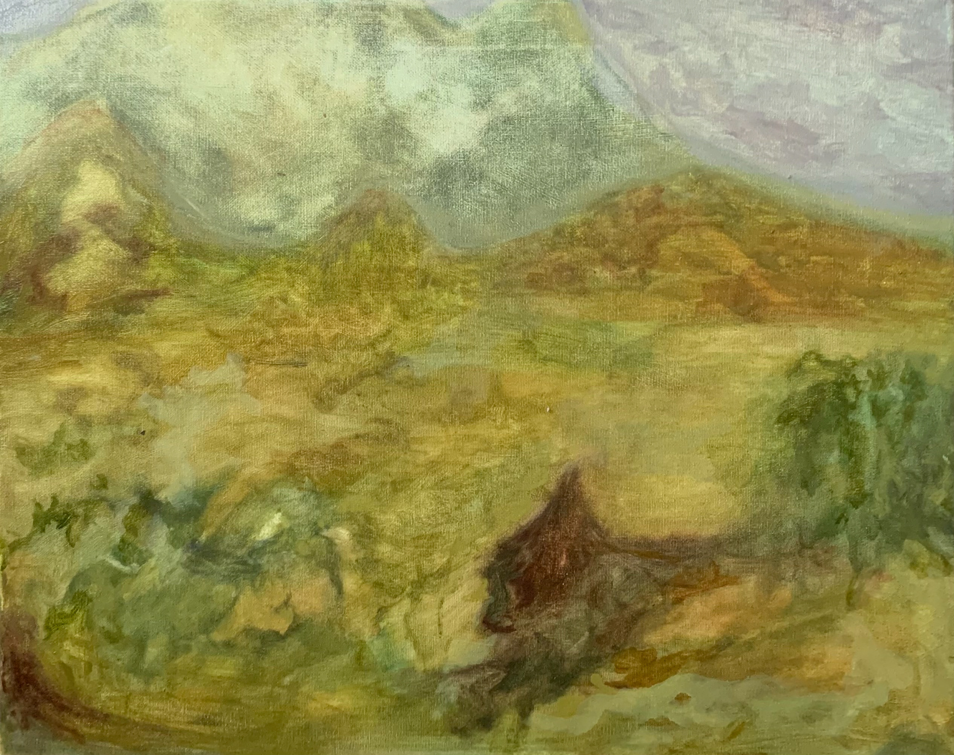 through the [wine] glass, oil on canvas, 20"x16", 2023