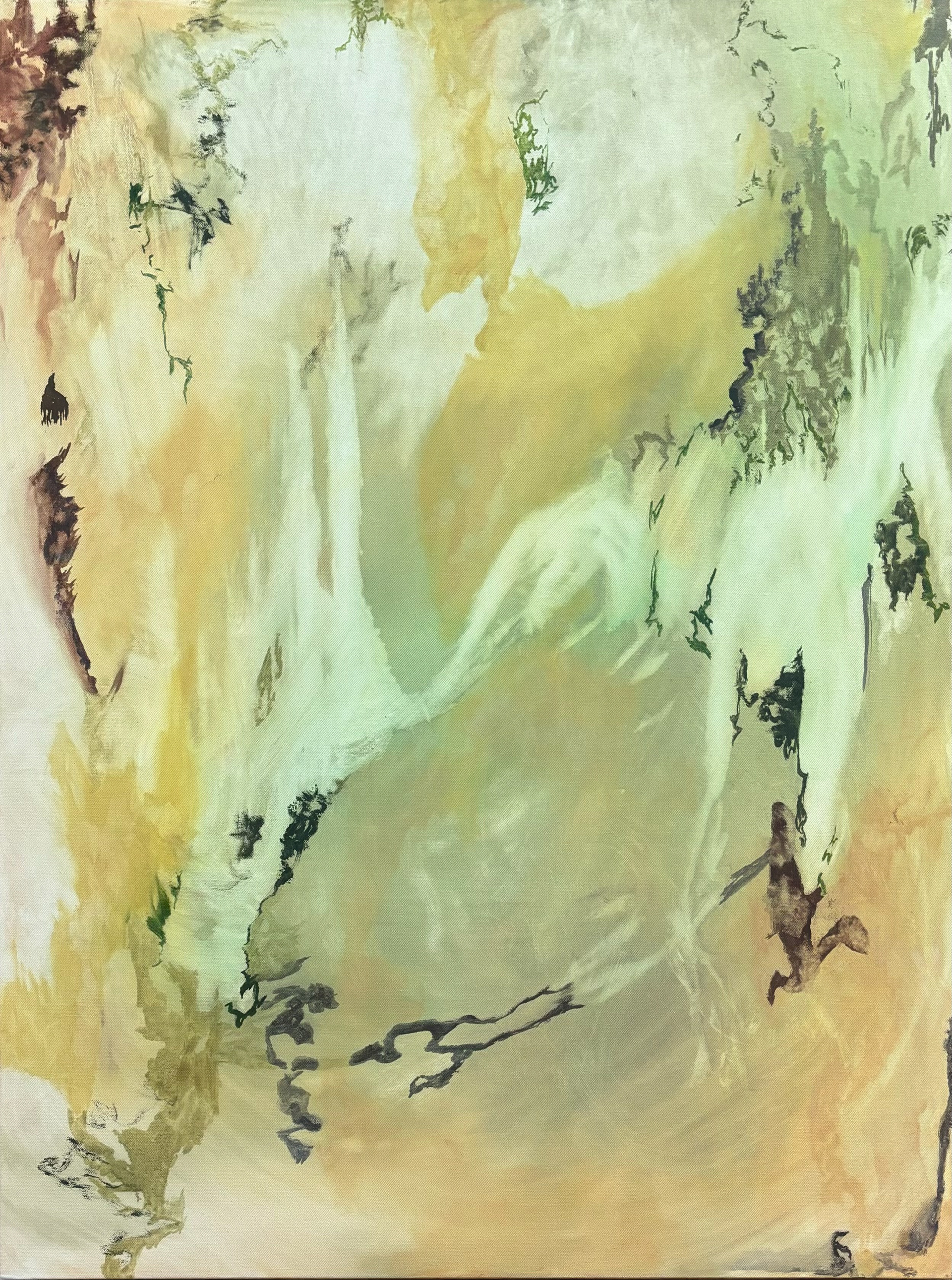 ripping out, oil on canvas, 30"x40", 2024