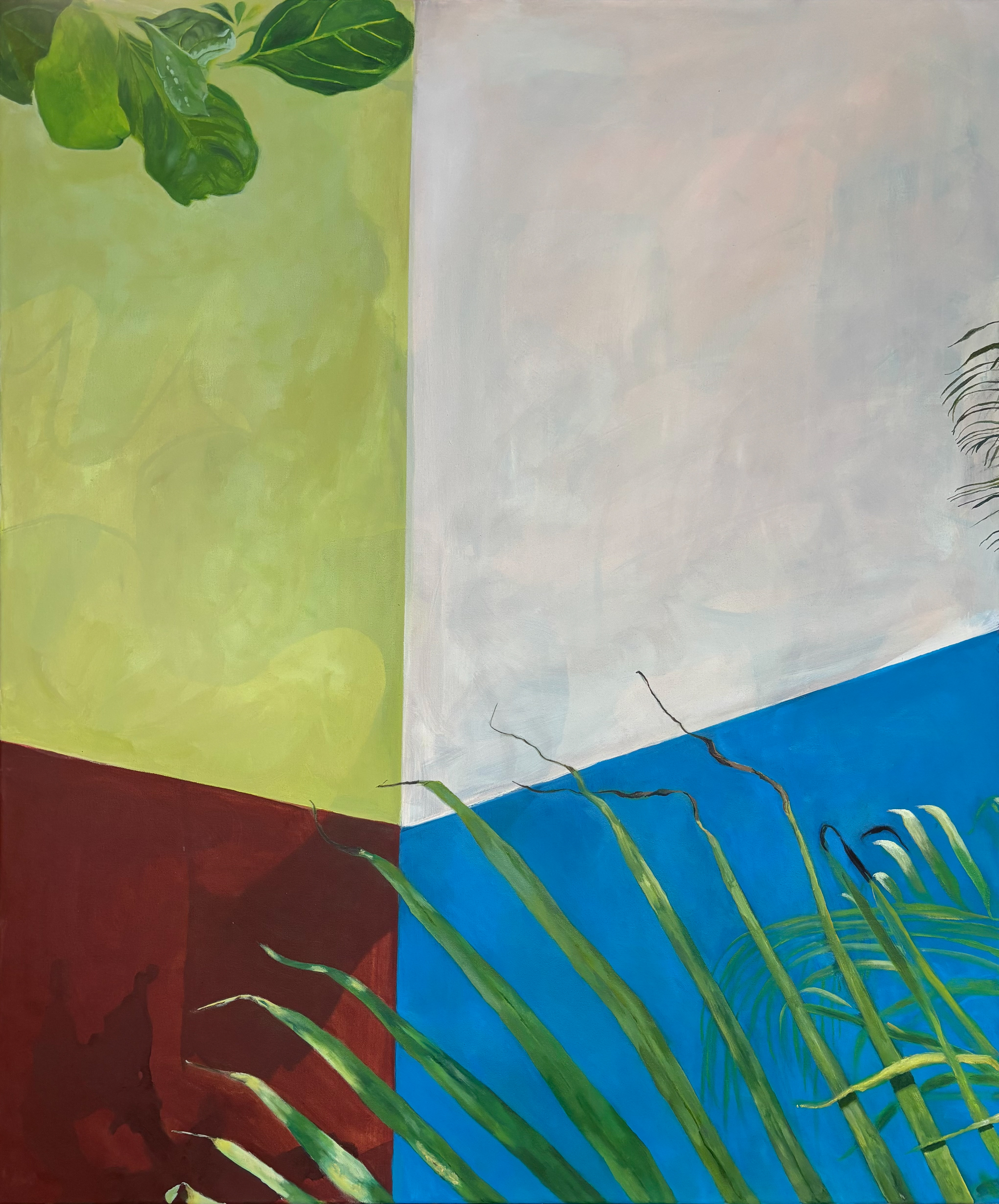 taking it slow, not cutting corners, oil on canvas, 40"x 48", 2025