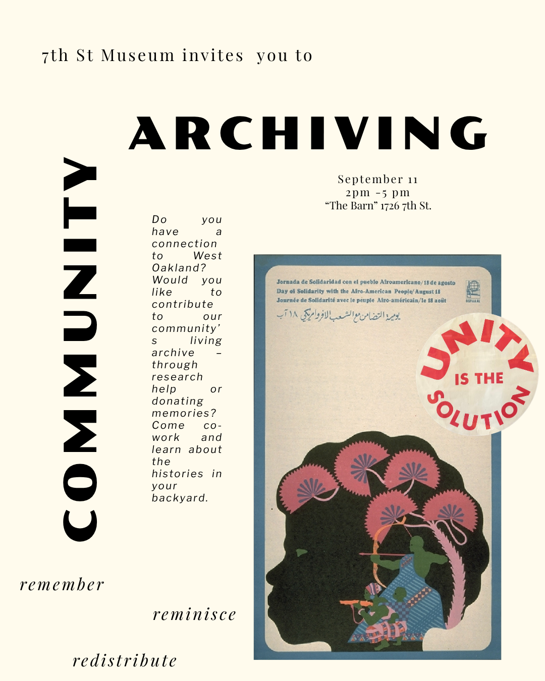 flyer for archiving event