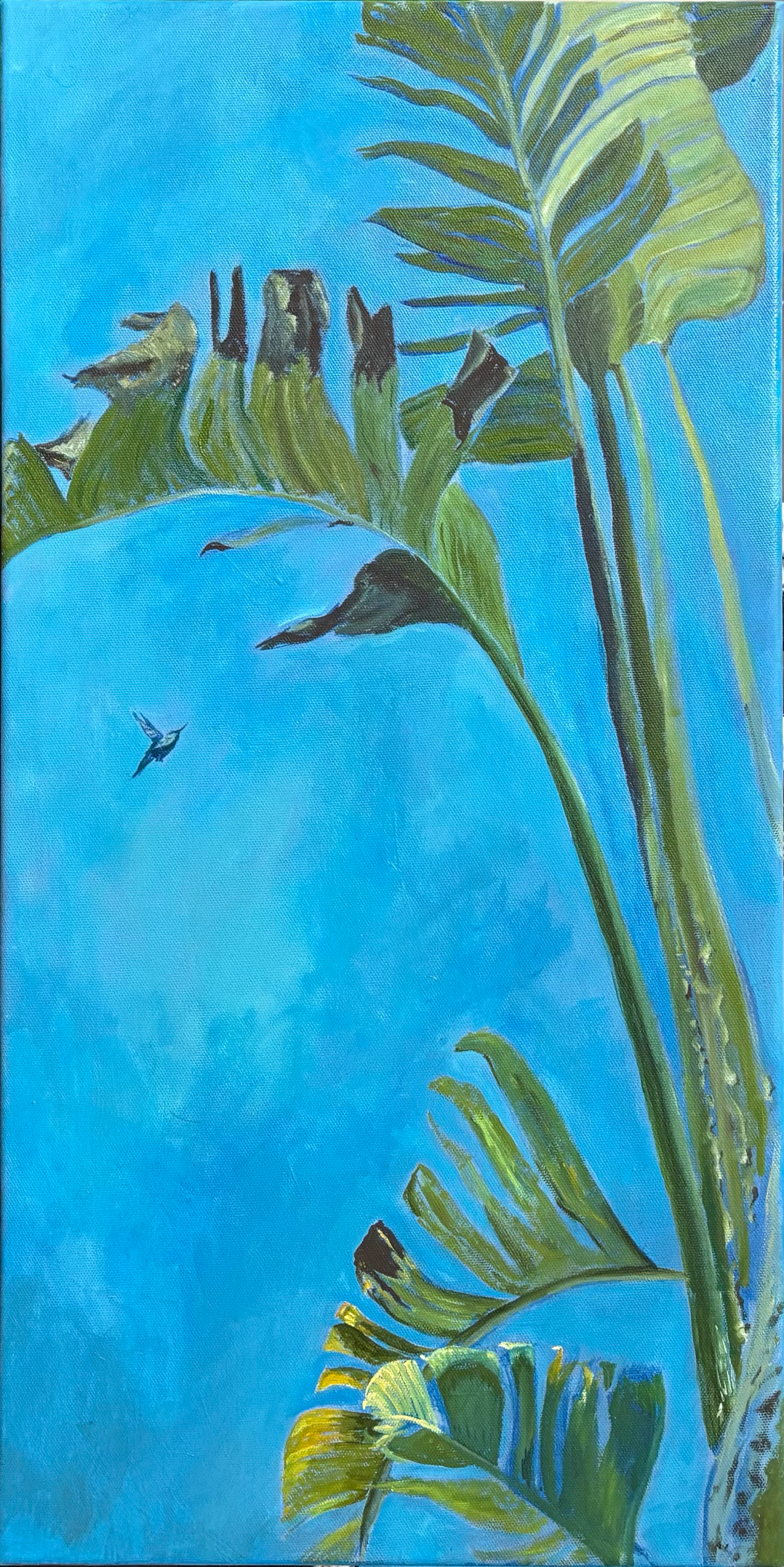 ode to my neighbors, oil on canvas, 10"x20", 2026