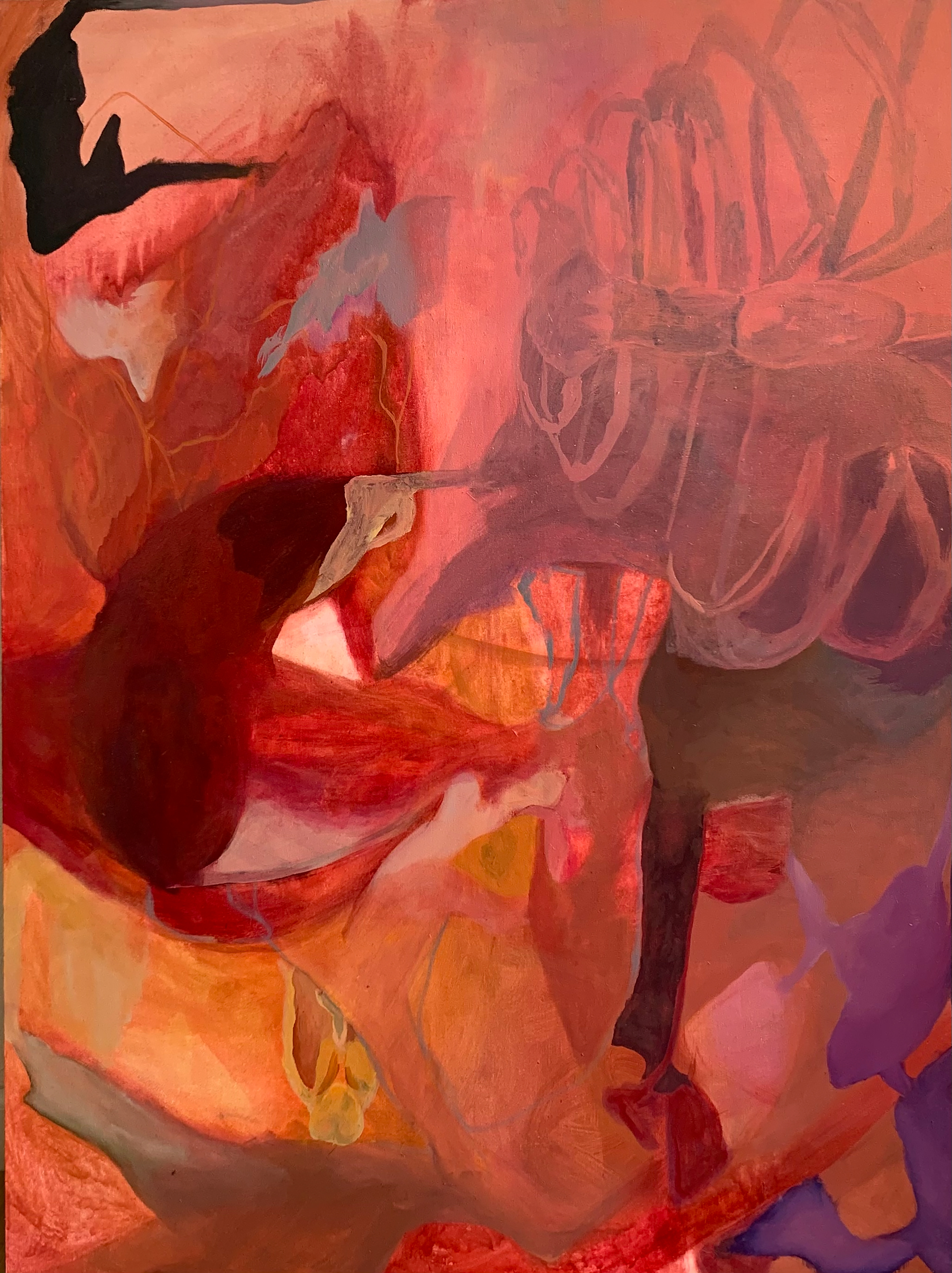 man I Hate this part of Texas, 2021, oil, 36"x48"