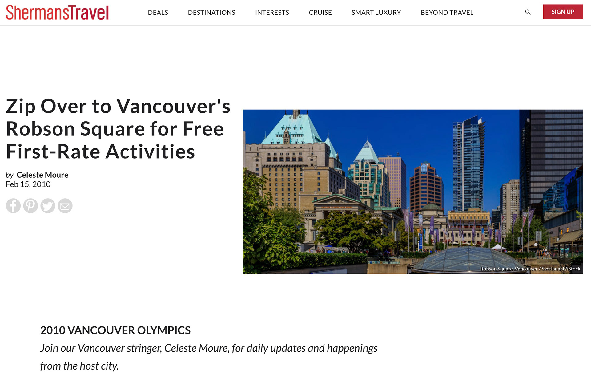 Sherman's Travel: Robson Square, Vancouver