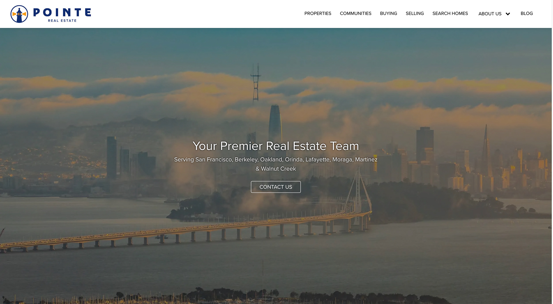 Pointe Real Estate: Karl the Fog over San Francisco city skyline