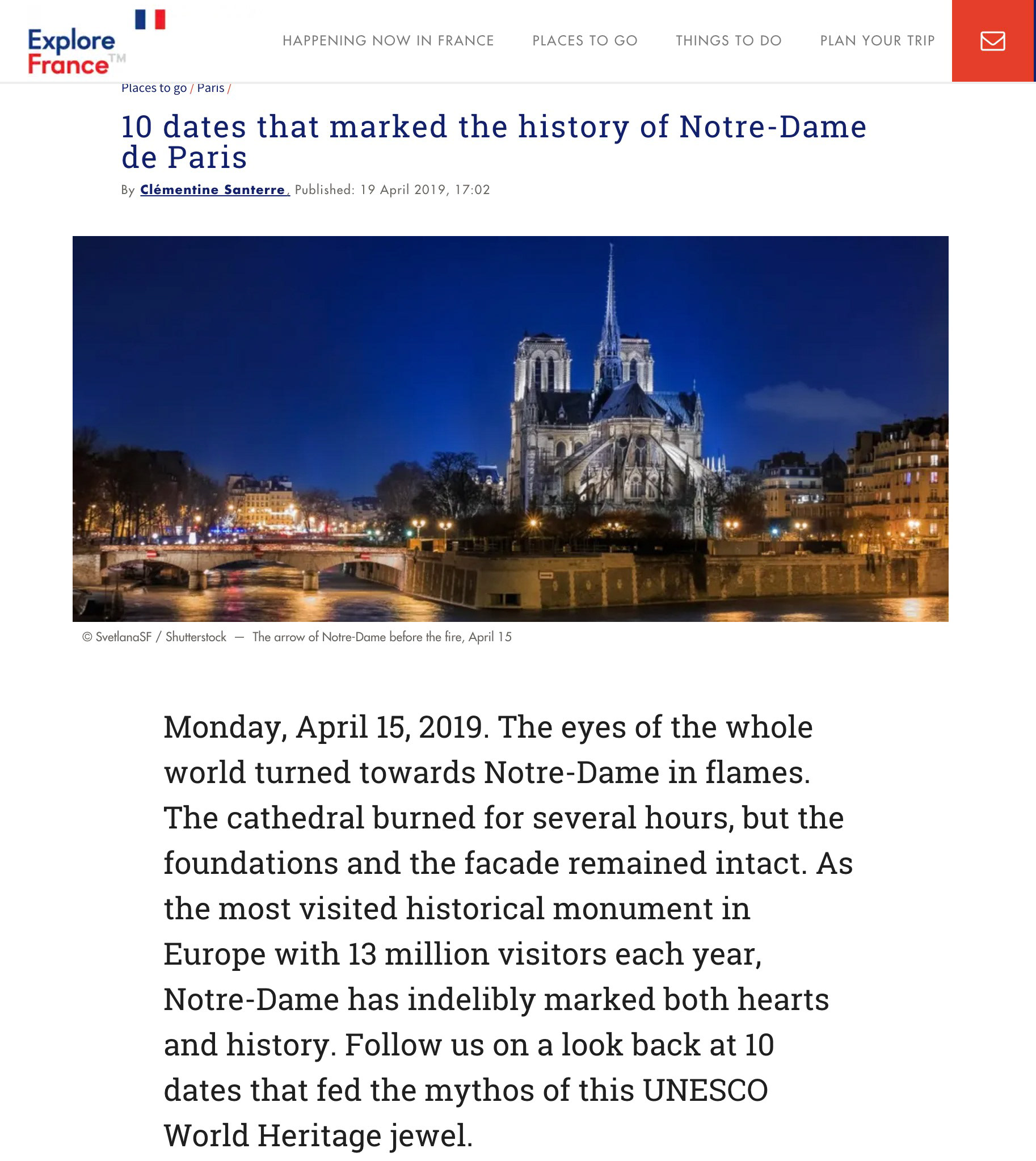 Explore France: Notre Dame de Paris at sunset