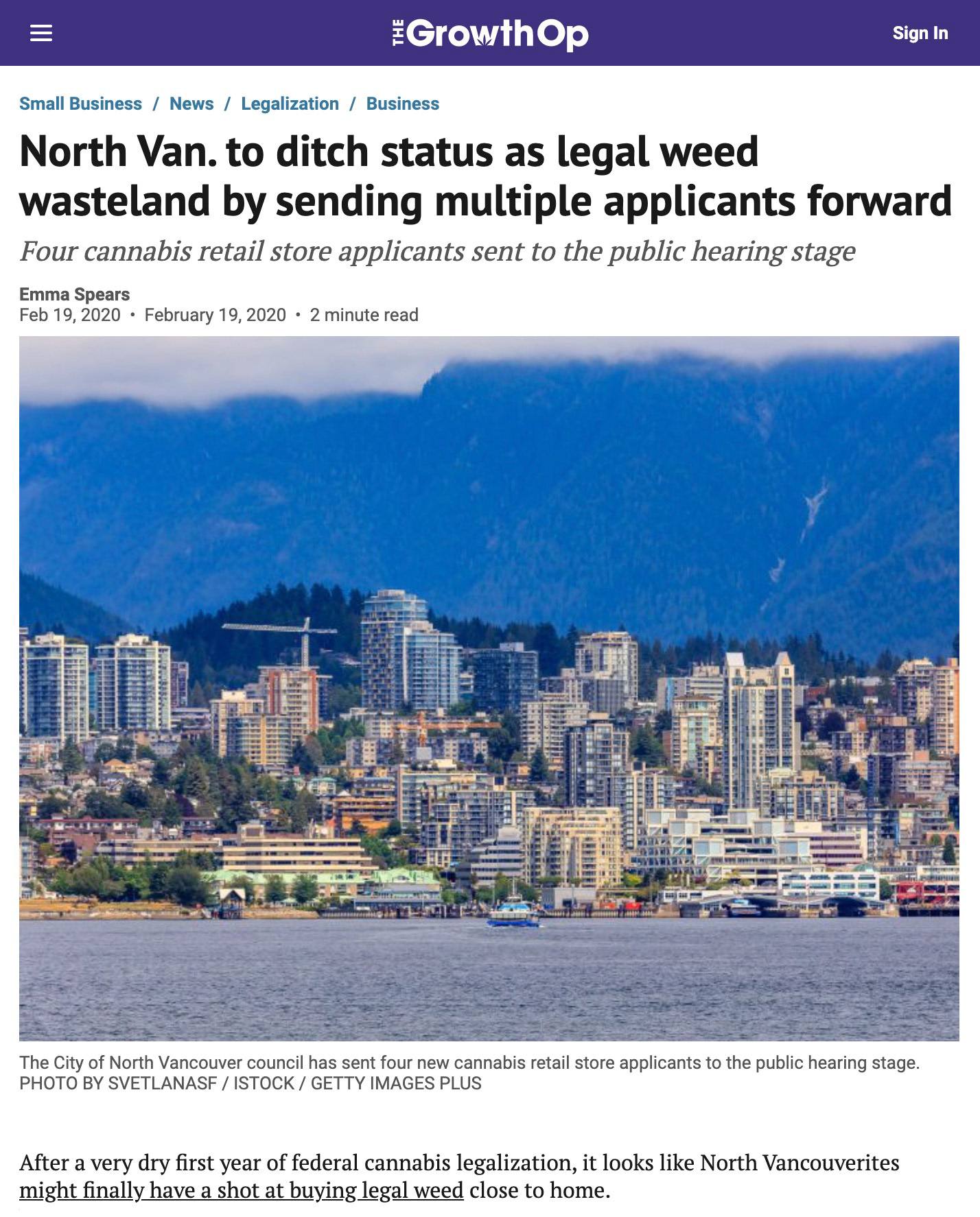 The Growth Op: North Vancouver