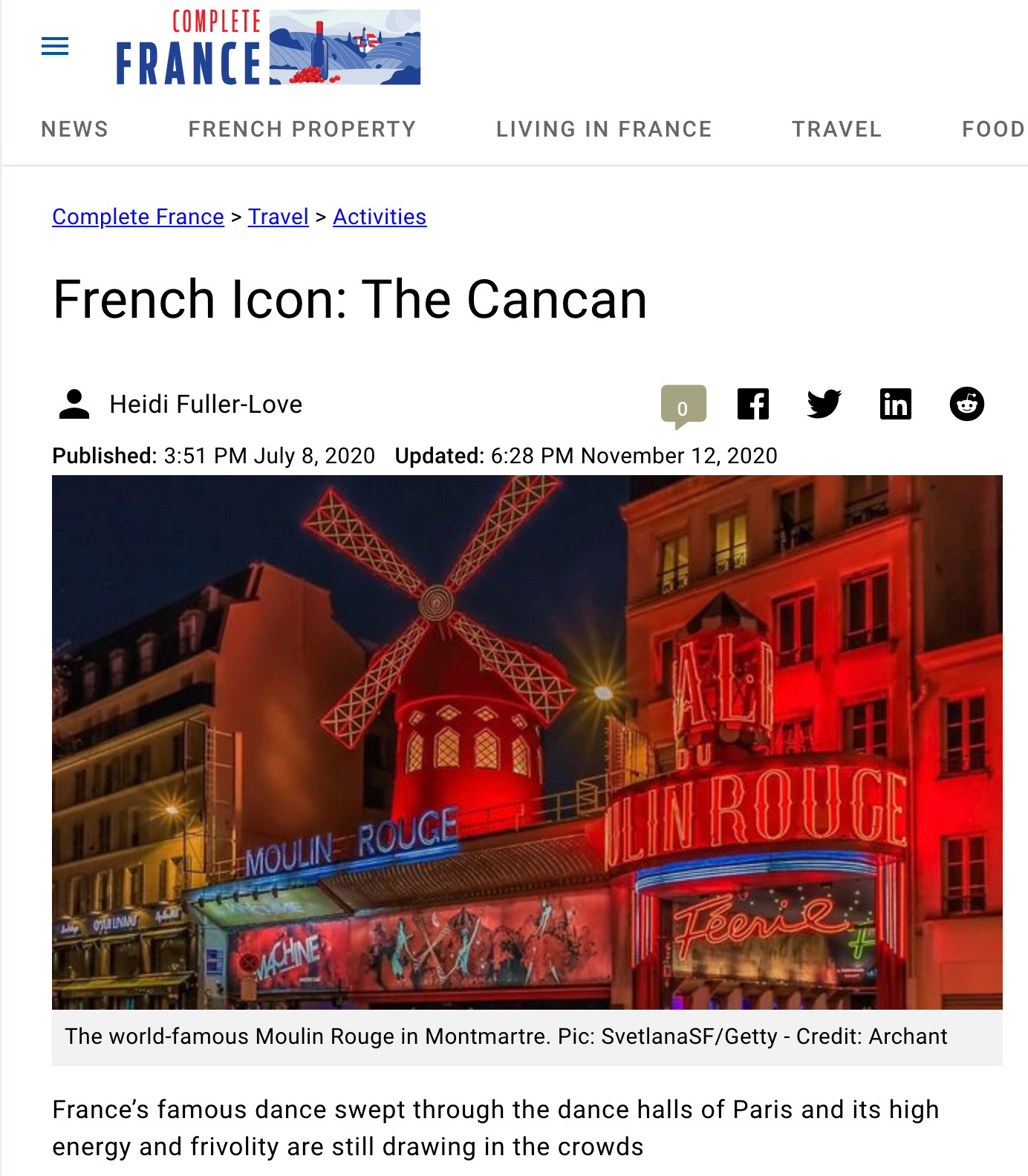 Complete France: Moulin Rouge cabaret, Paris