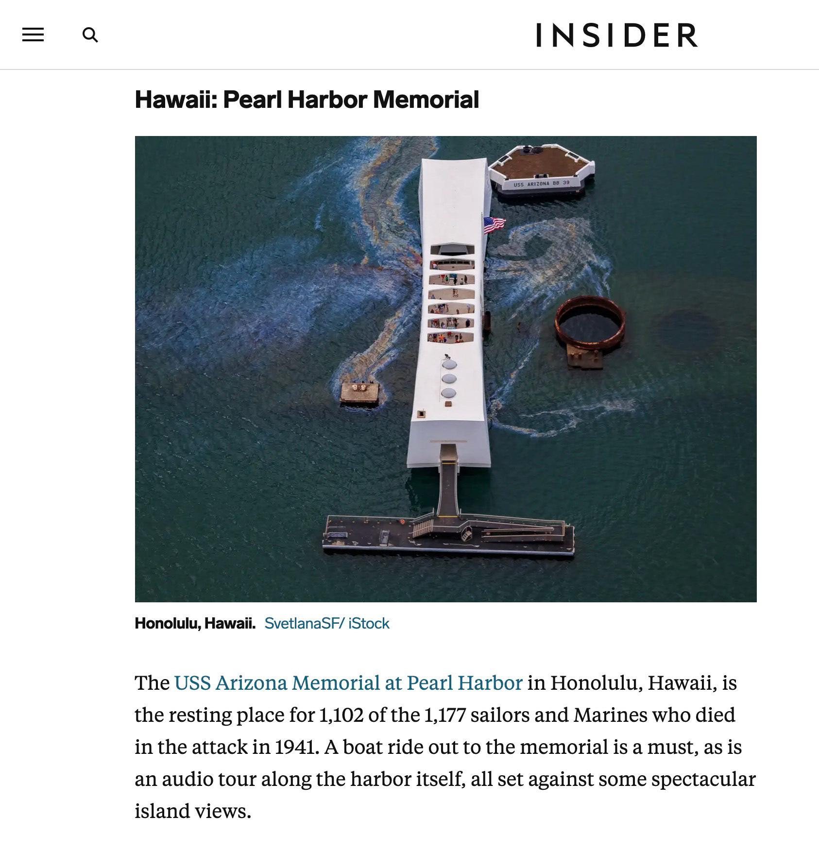 Insider: USS Arizona in Honolulu, Hawaii