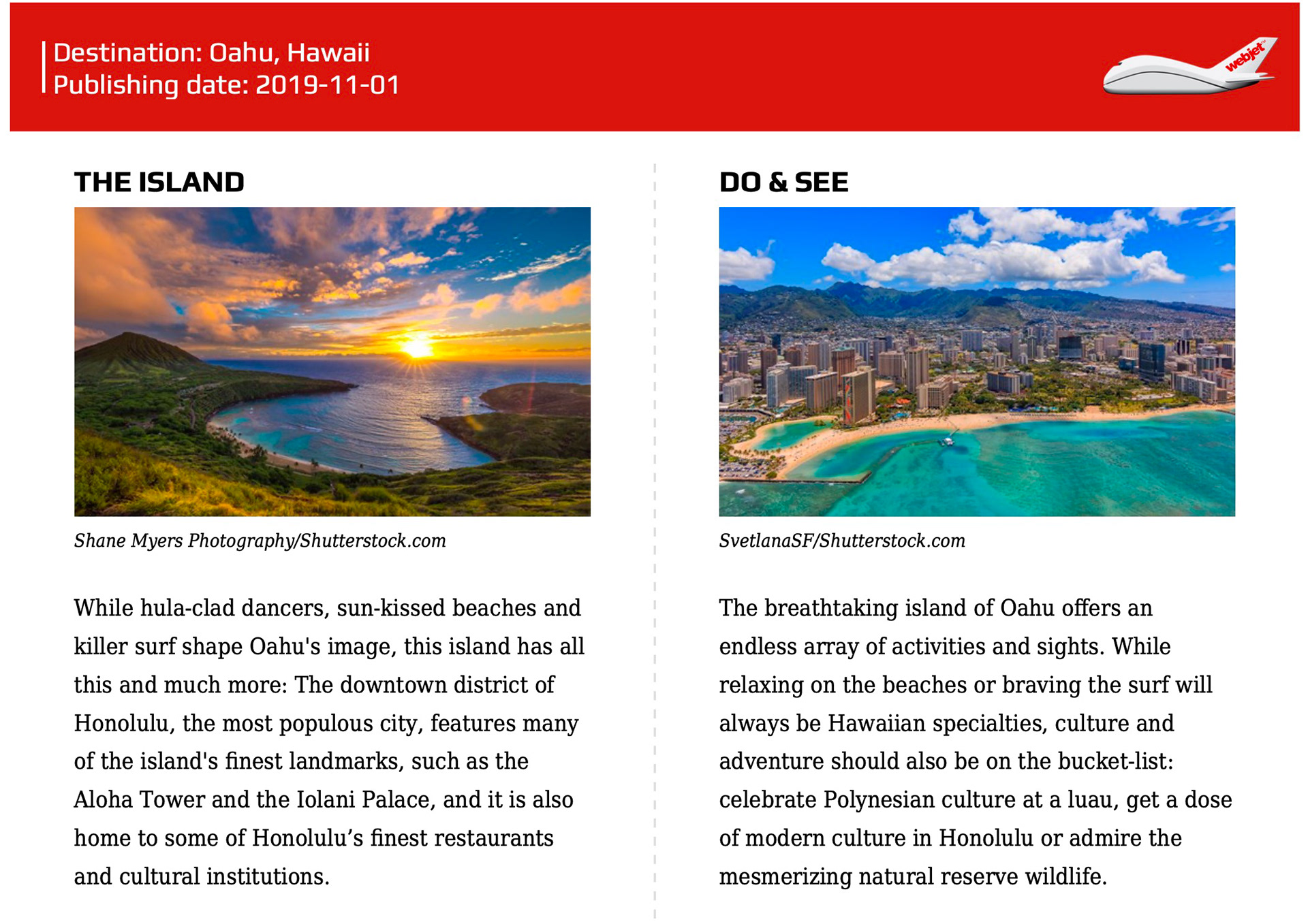 Webjet Arrival Guides: Oahu, Hawaii
