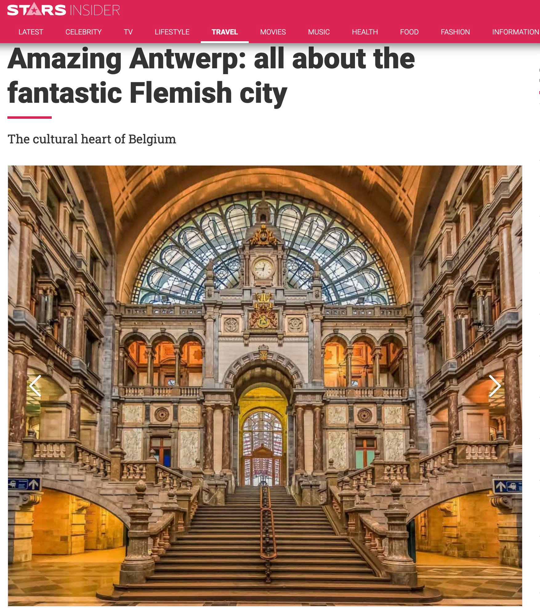 Stars Insider: Antwerpen-Centraal Train Station in Antwerp, Belgium