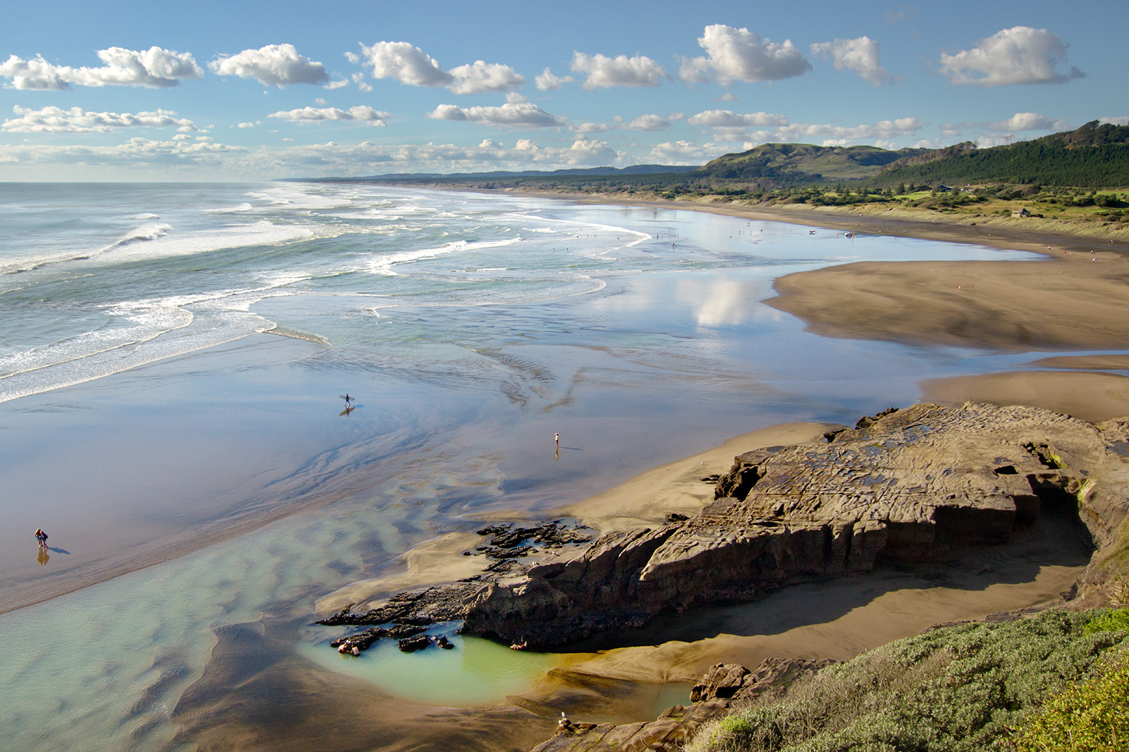 Low tide at Muriwai