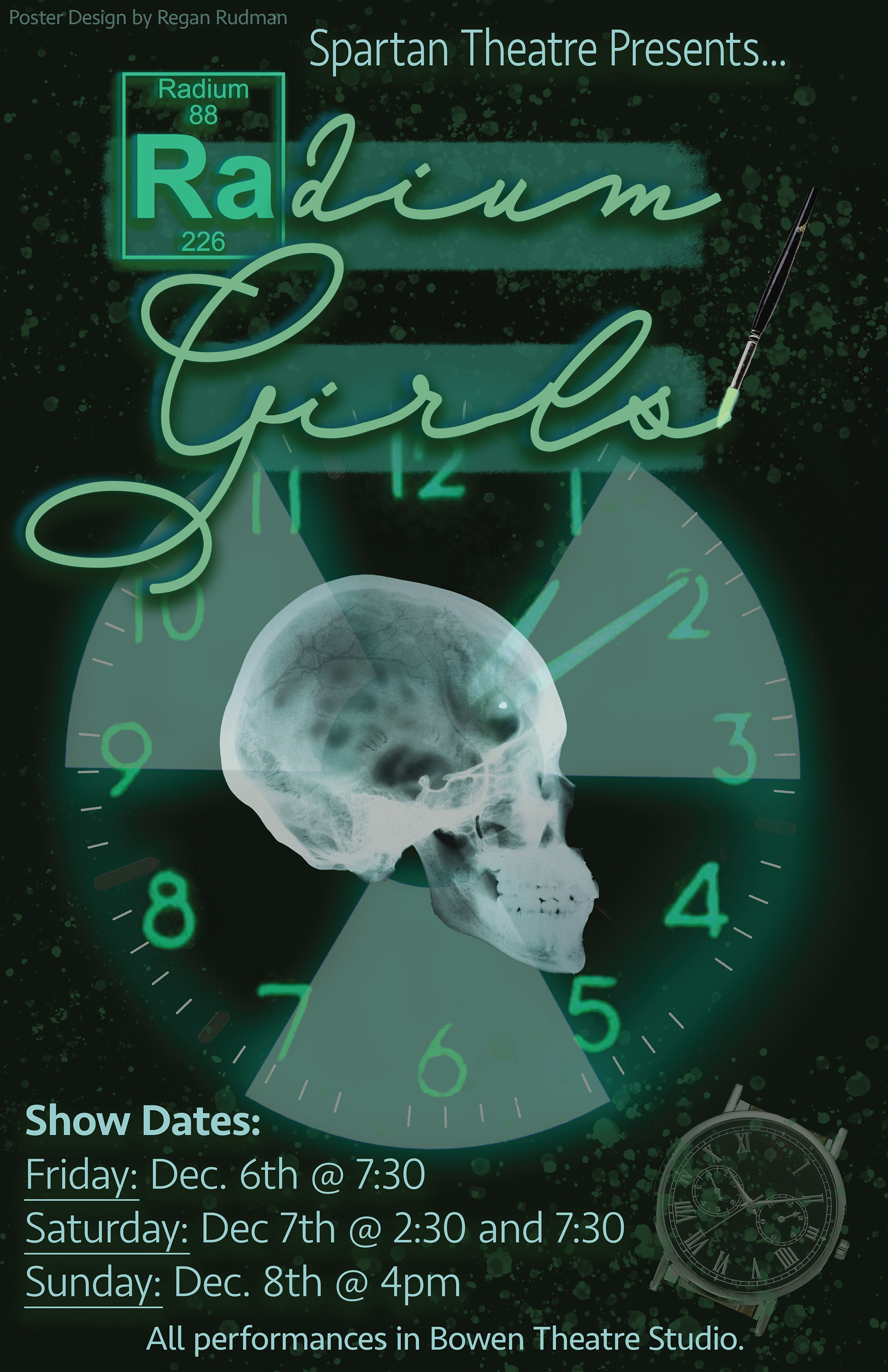Radium Girls Theater Poster, 2019.