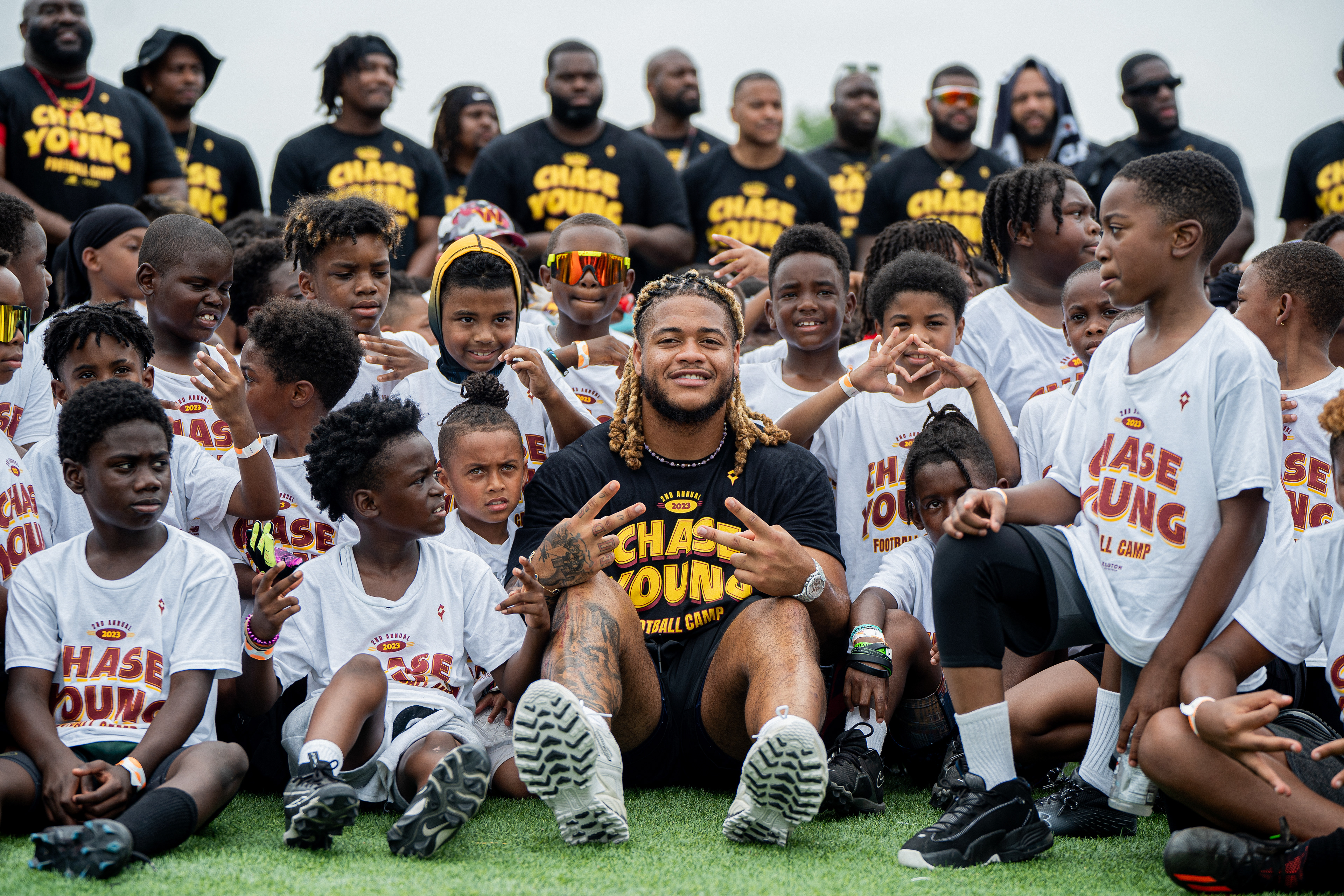 Chase Young at his annual kids camp