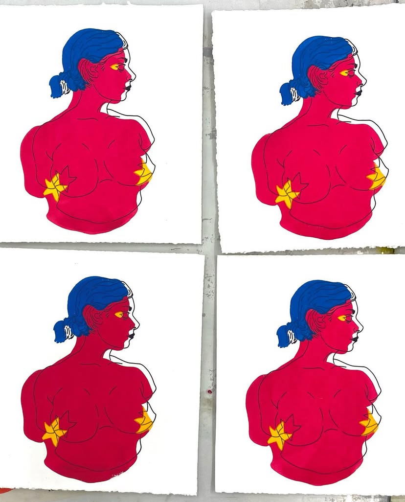 Parker Prue. "Transphilia" (2021) Limited Edition Screenprint. Overall: 10 x 10.5 in.