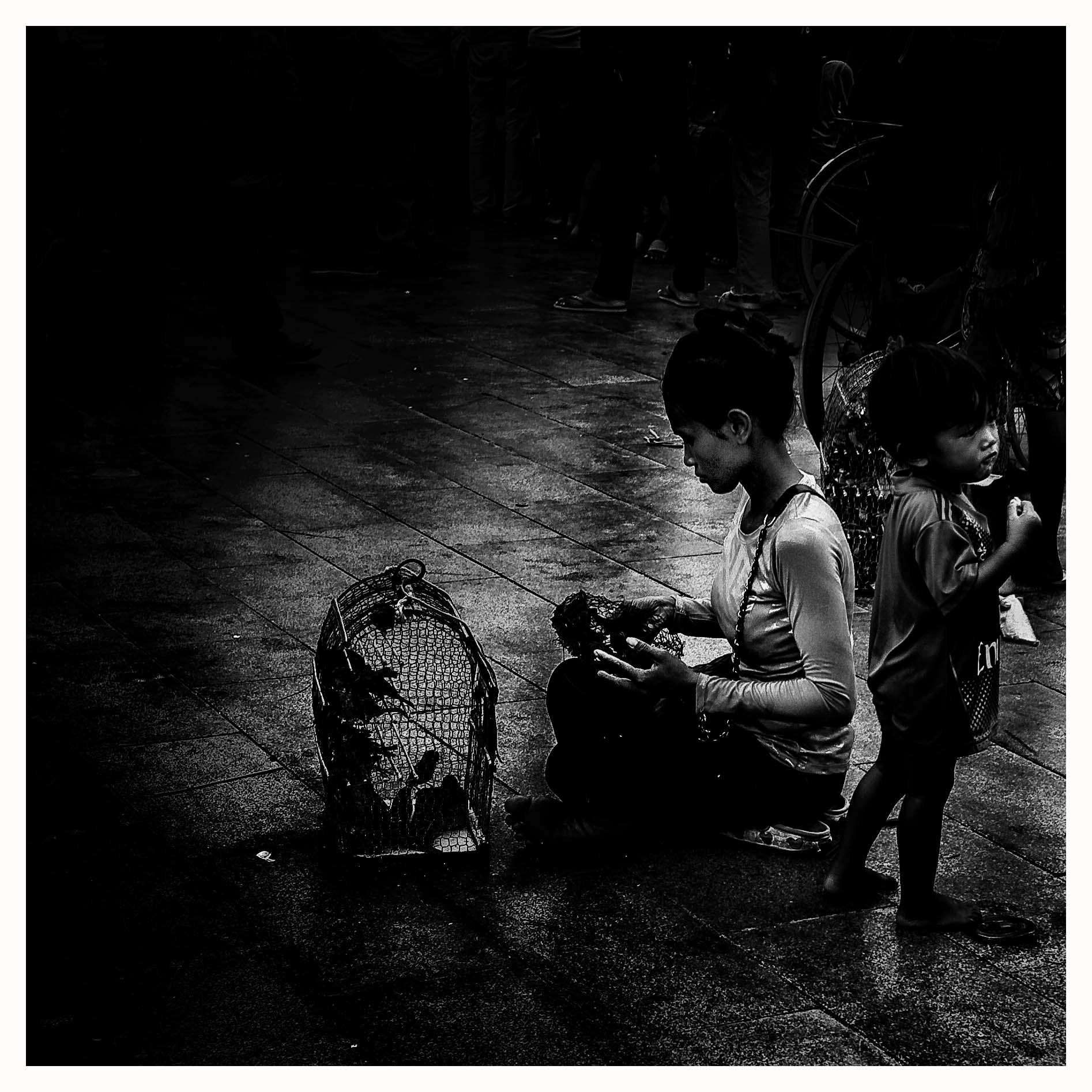 Selling birds on Riverside, only for them to return as a blessing.
