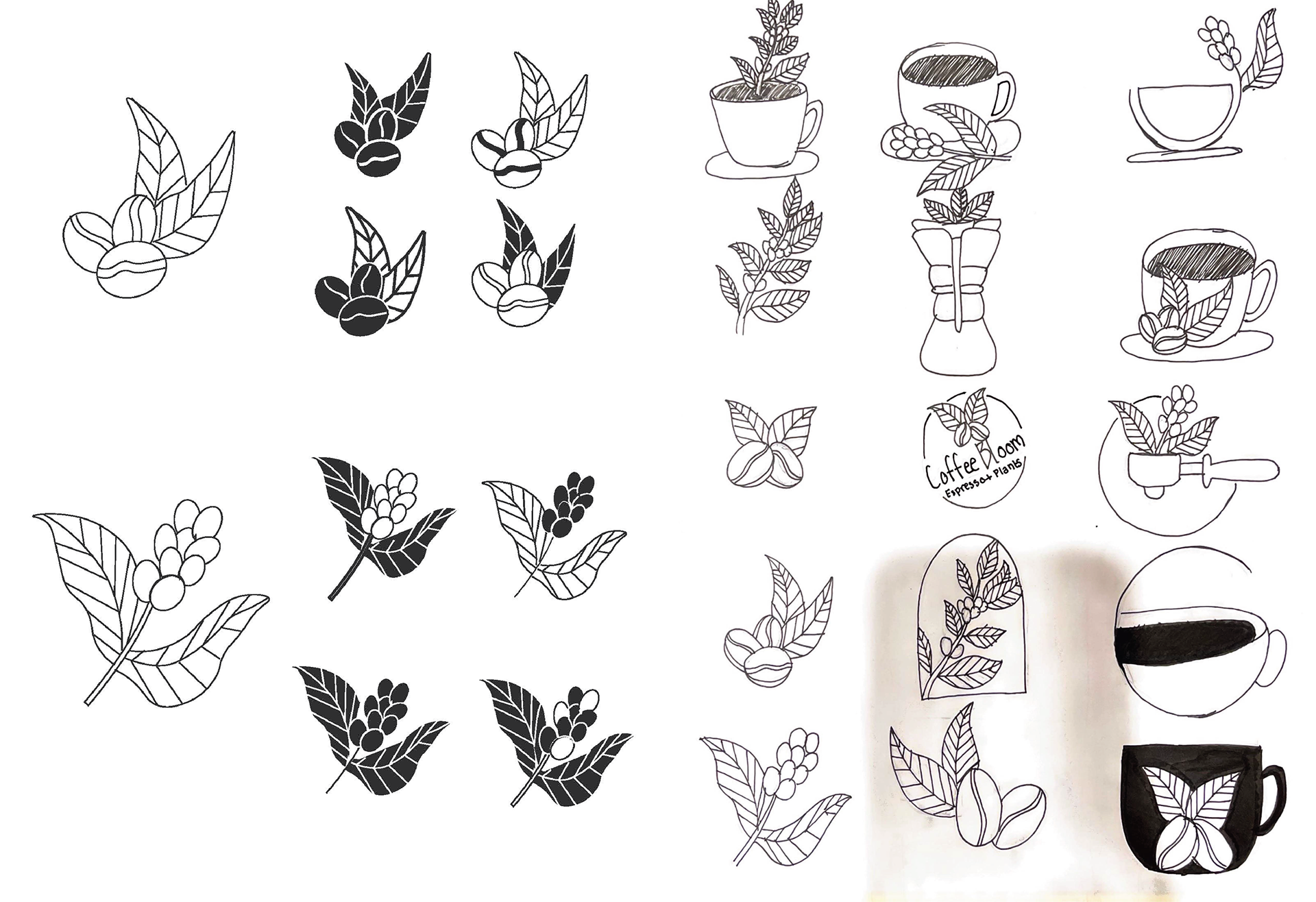 After selecting my two favorite designs, I made 4 variations of each.