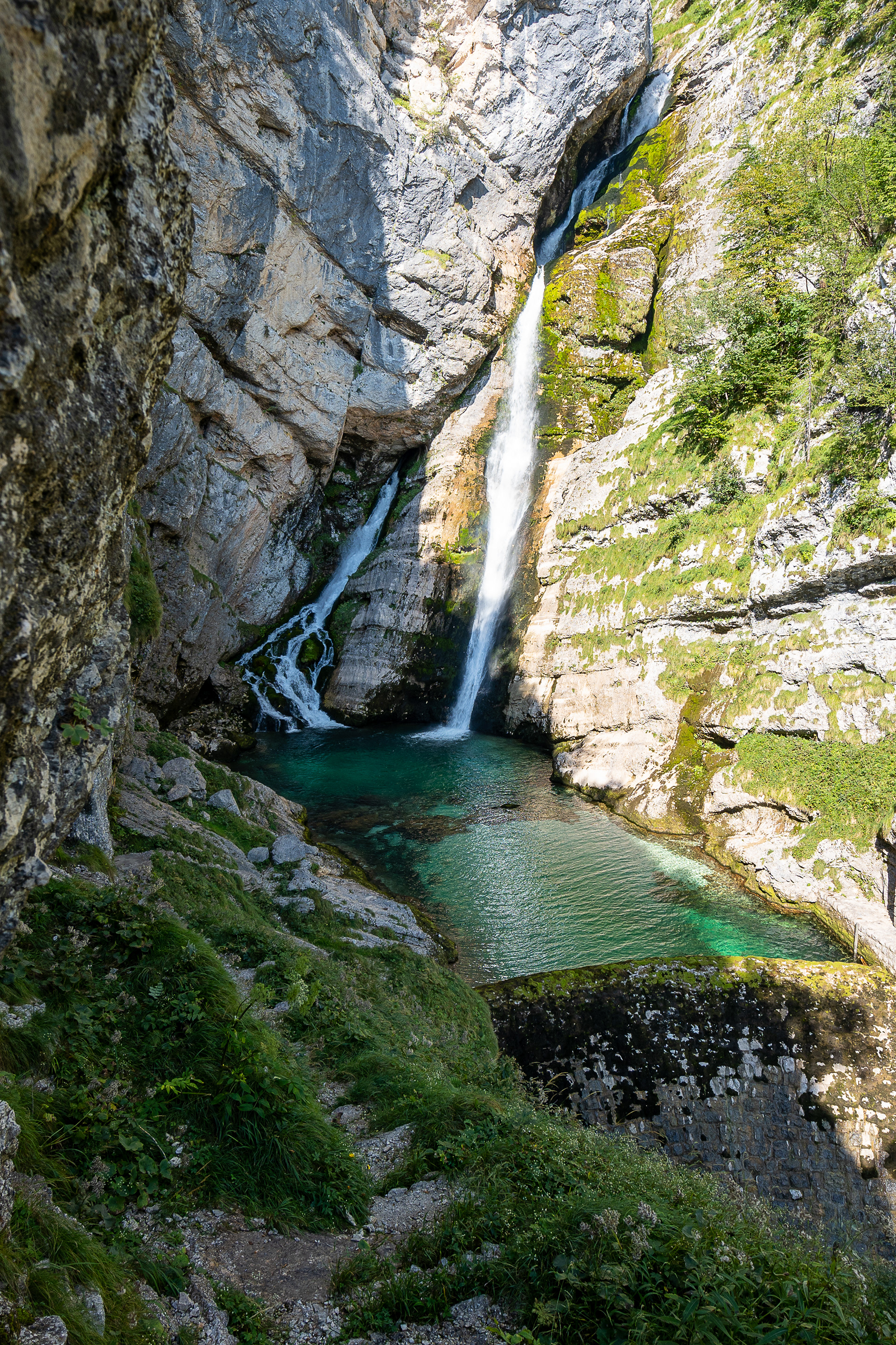 Boka Waterfall Slowenien