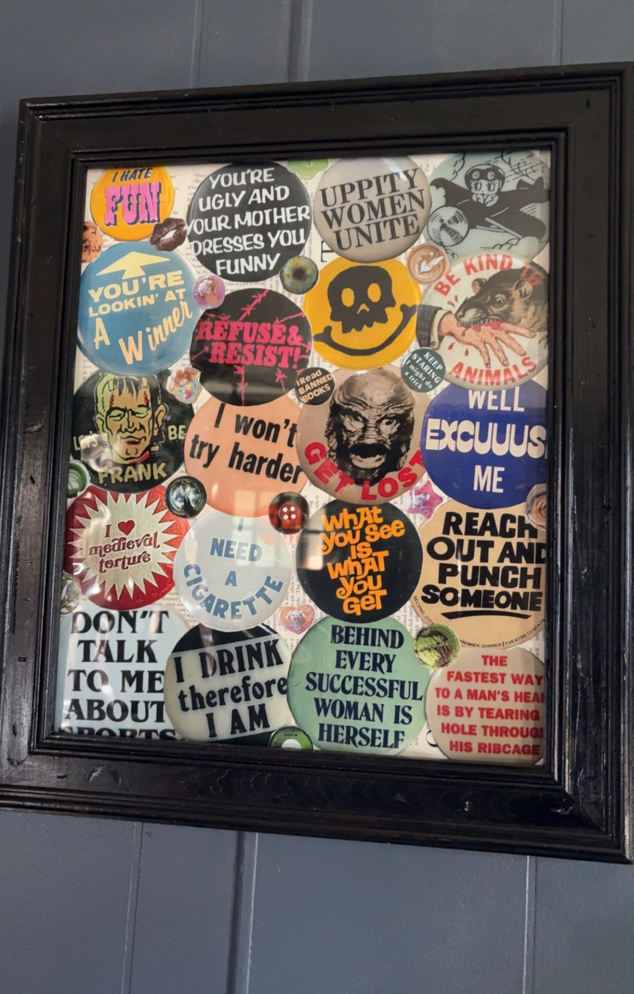 Vintage Button Collage