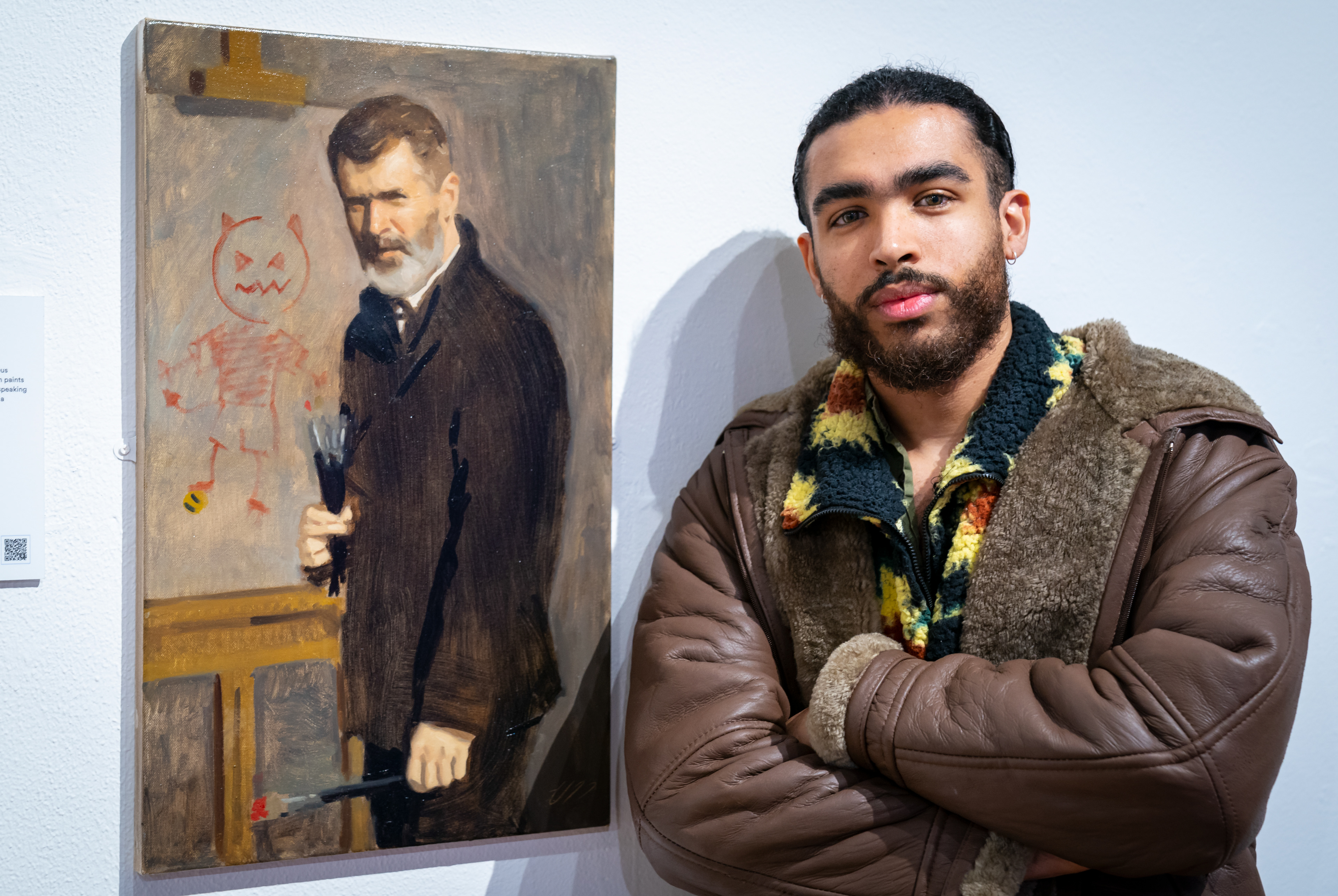 painting, portrait, artist, Roy Keane
