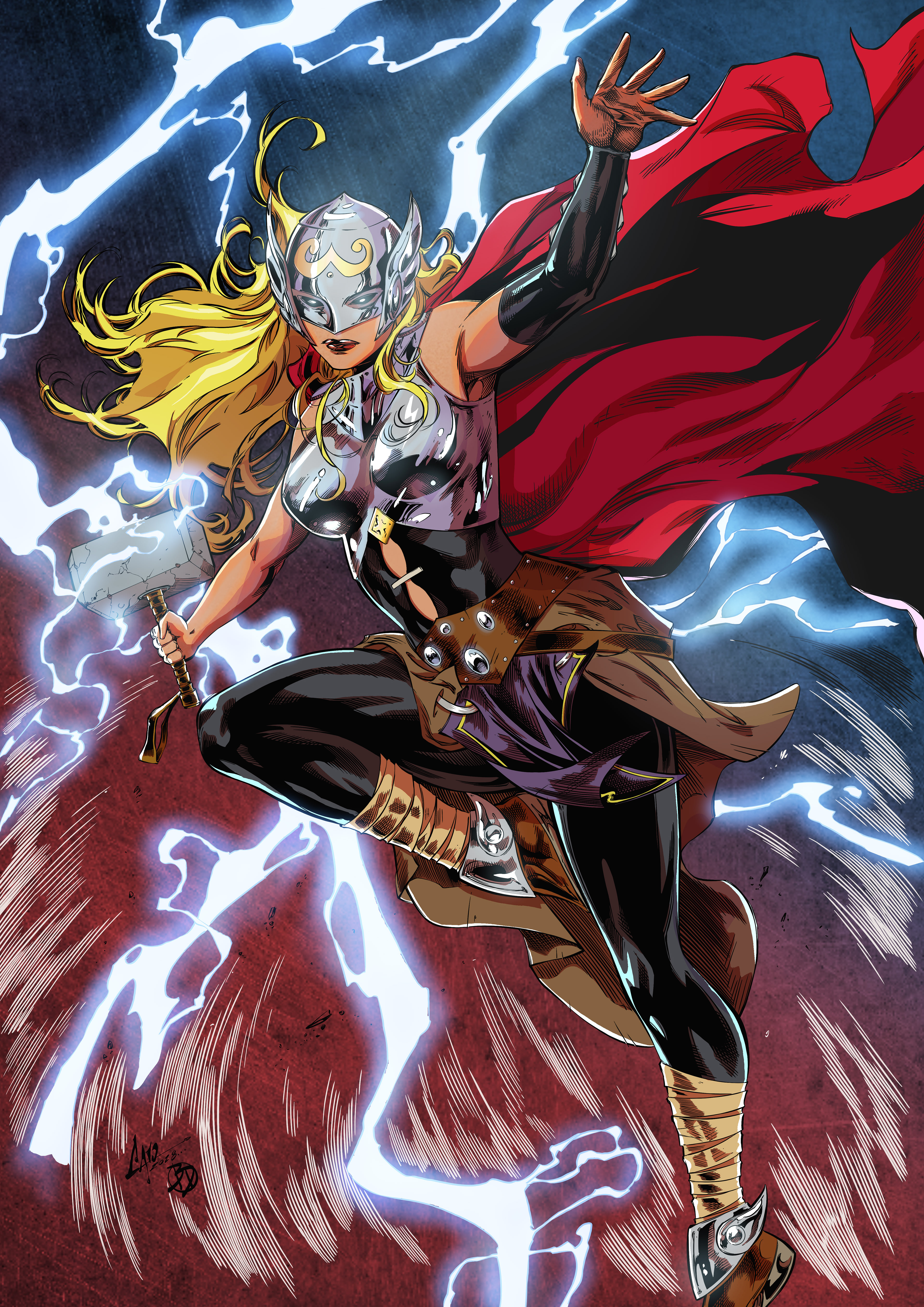 Line art by Marcus Caio, Colours by me