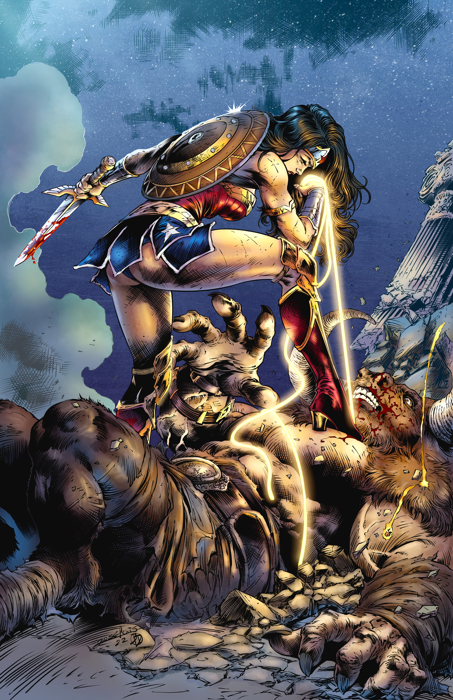 Pencils by Jose Luis, Inks by B Doug Stevens