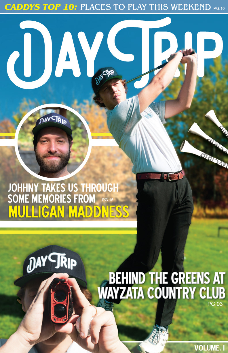 Magazine Cover Mock Design for Day Trip Golf