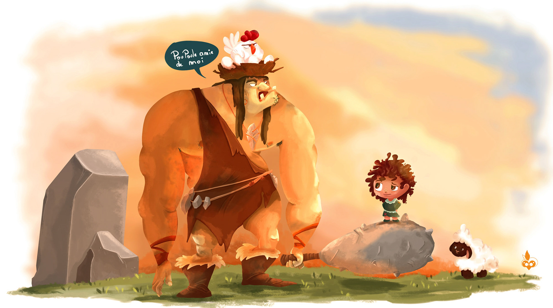 Themis et Moutmout face a un orque