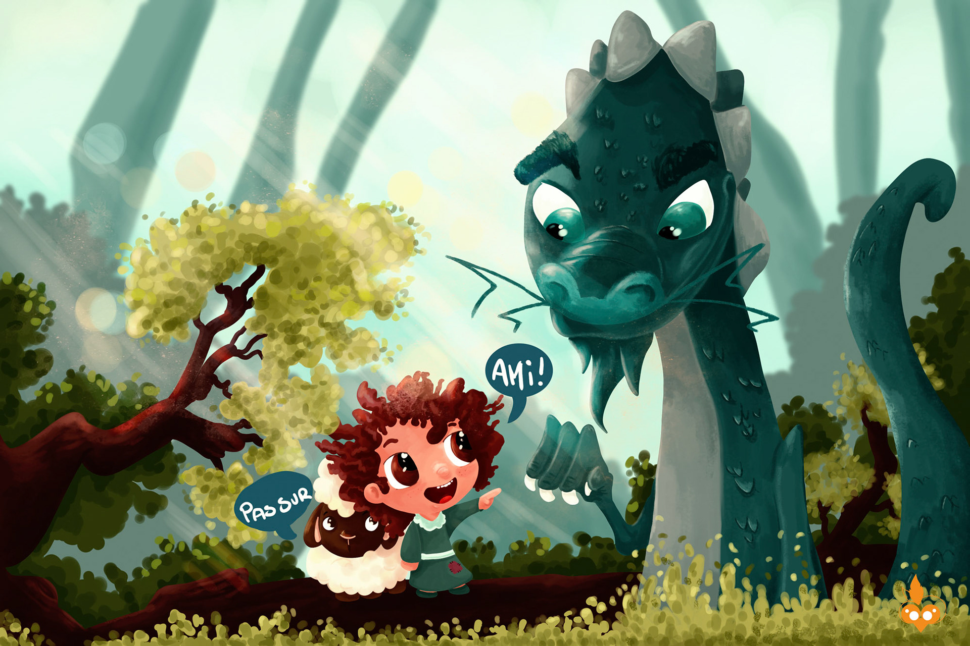 Themis et Moutmout rencontre le dragon