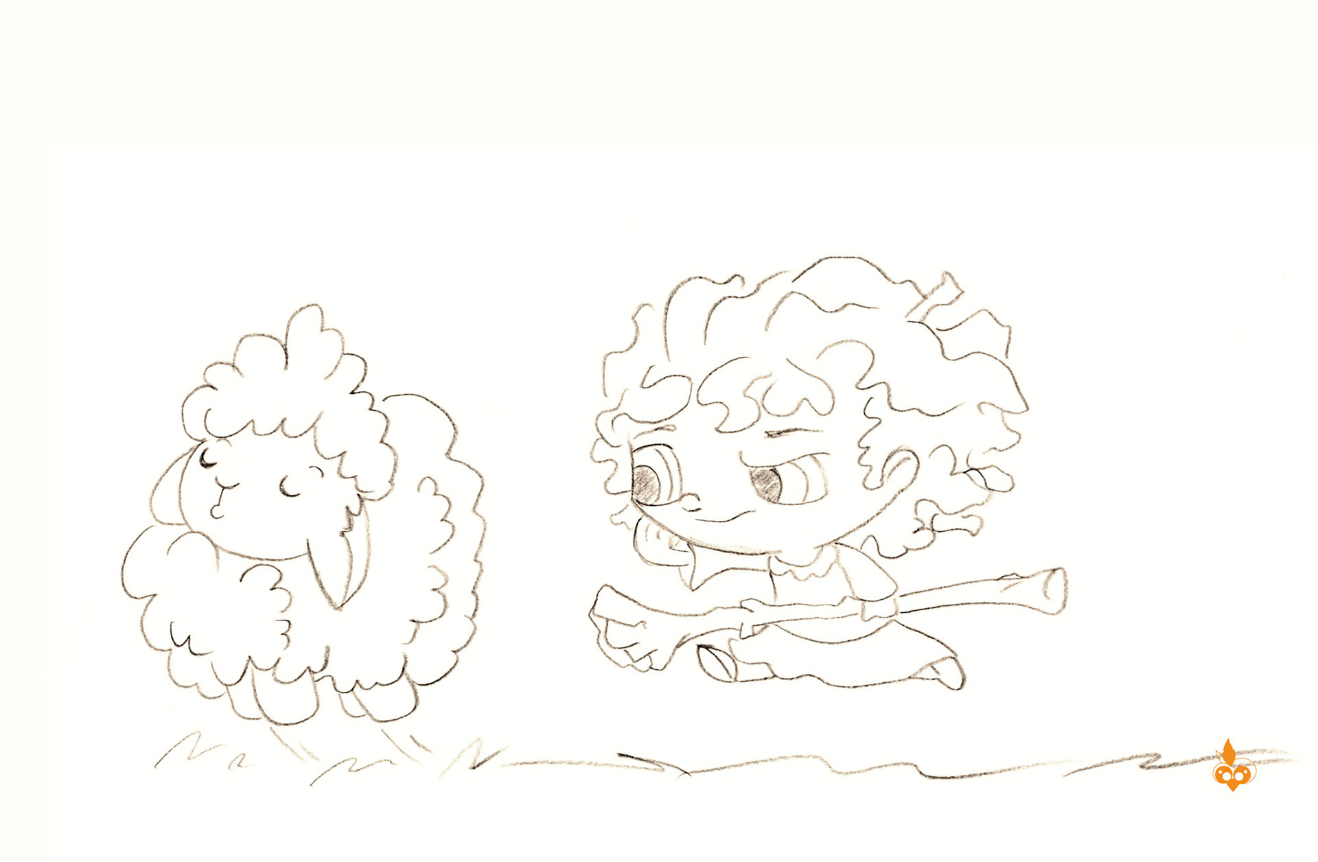 Croquis Themis et Moutmout partent pour l'aventure