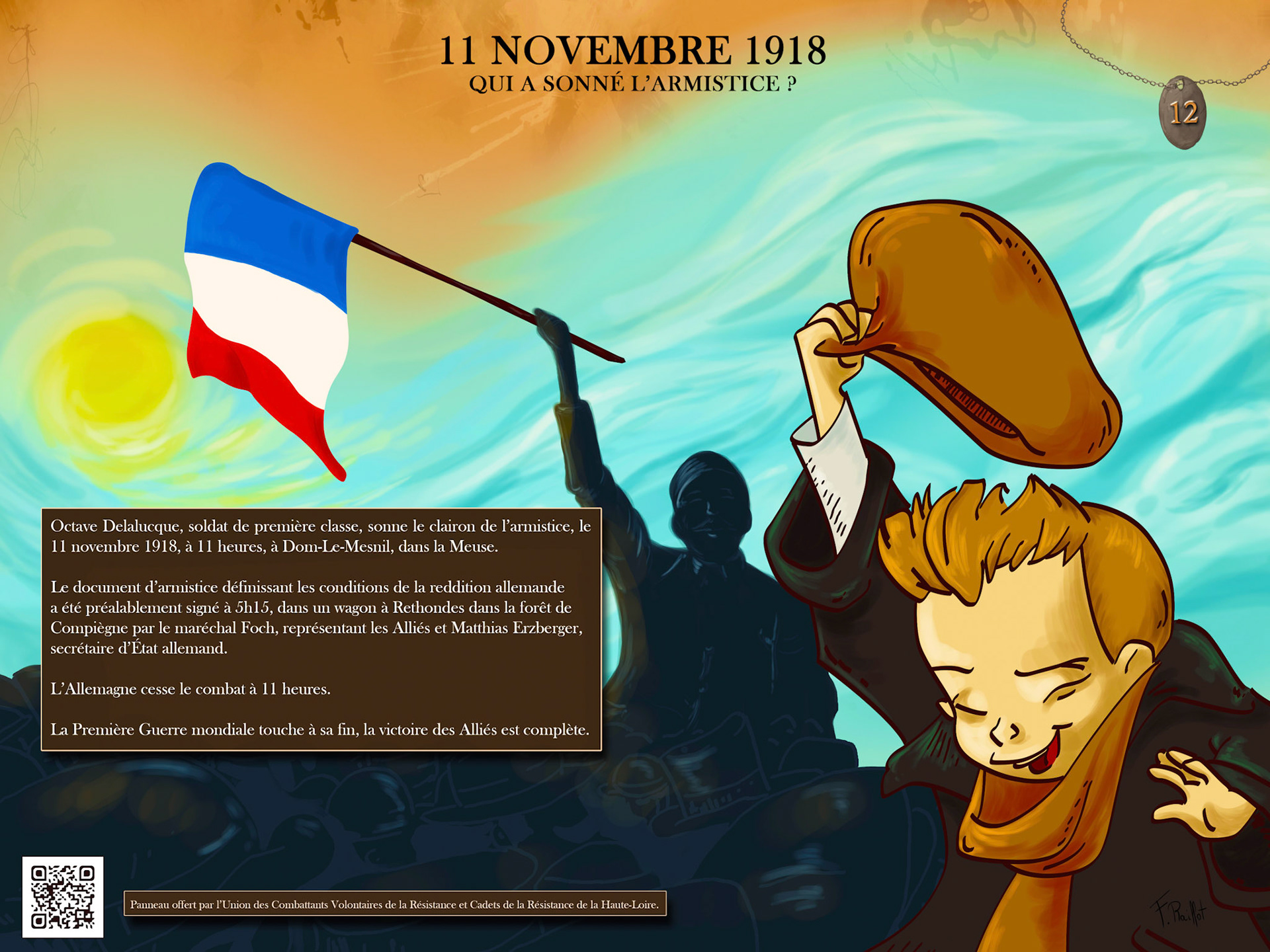 Tableau de commémoration de la 1er guerre mondiale
