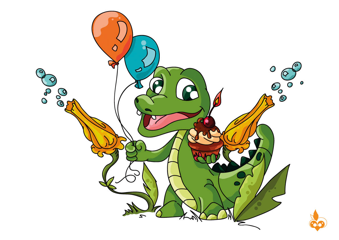 Mascotte croco Piscine la Vague