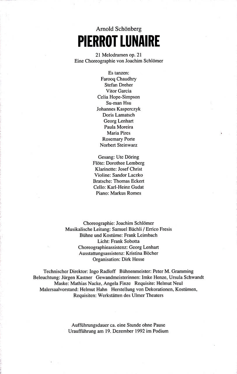 Program - Full Cast
