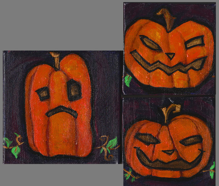 Various Pumpkins, sold at art market