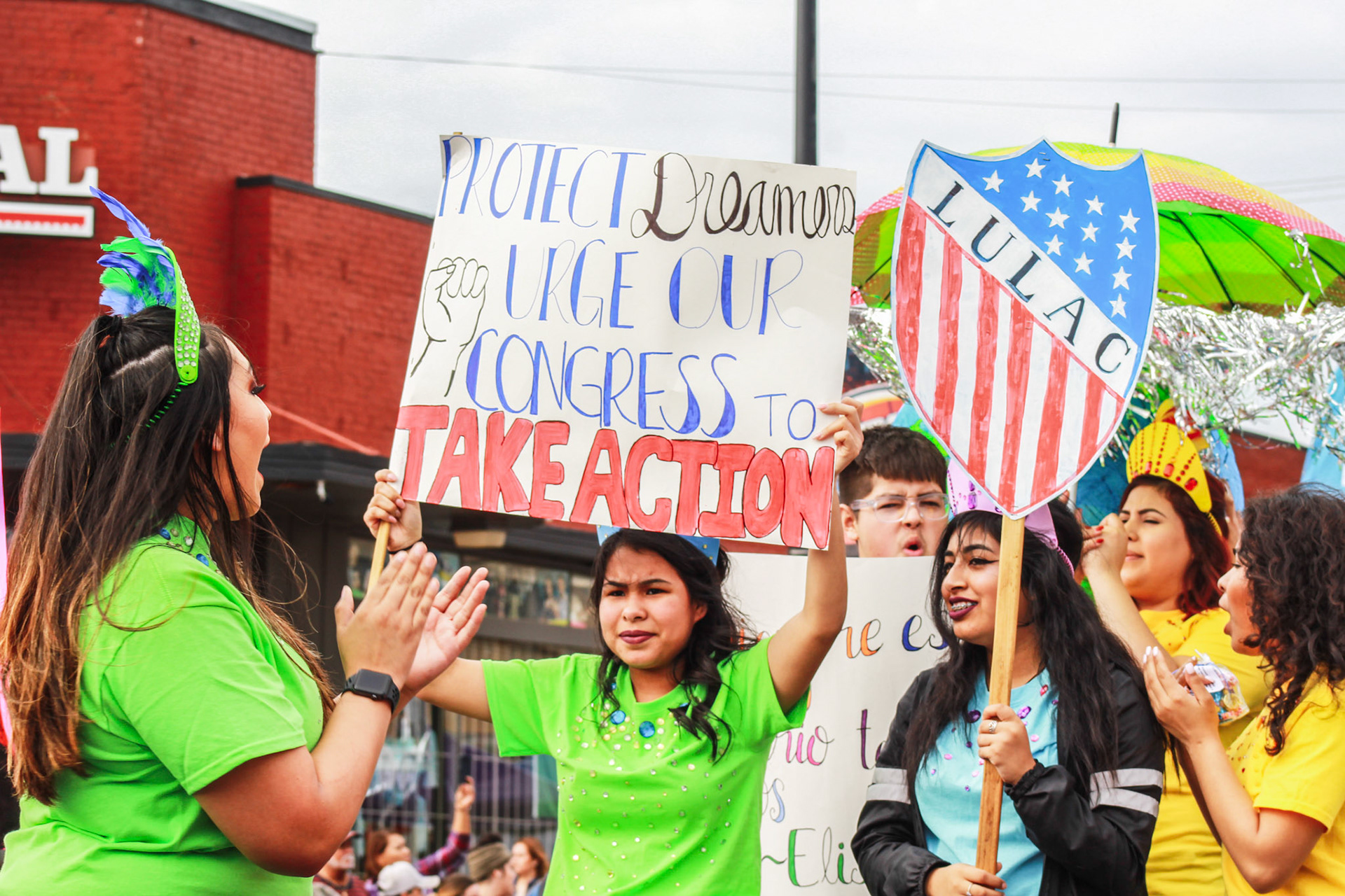 Santa Fe South High School' League of United Latin Americans chapter chose to participate in the 2017 Fiestas de las Americas by bringing awareness to President Trump's decision to phase out D.A.C.A. (The Bison)