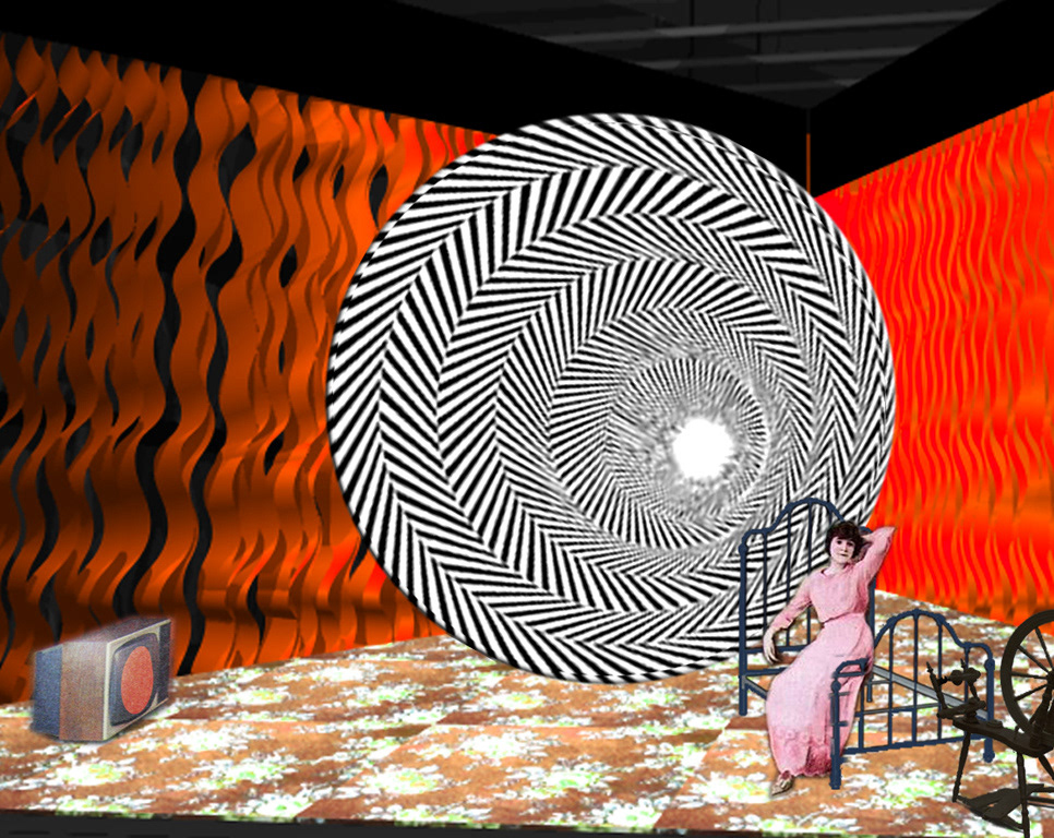 Unrealised stage design for Sleeping Beauty, Malthouse Theatre.