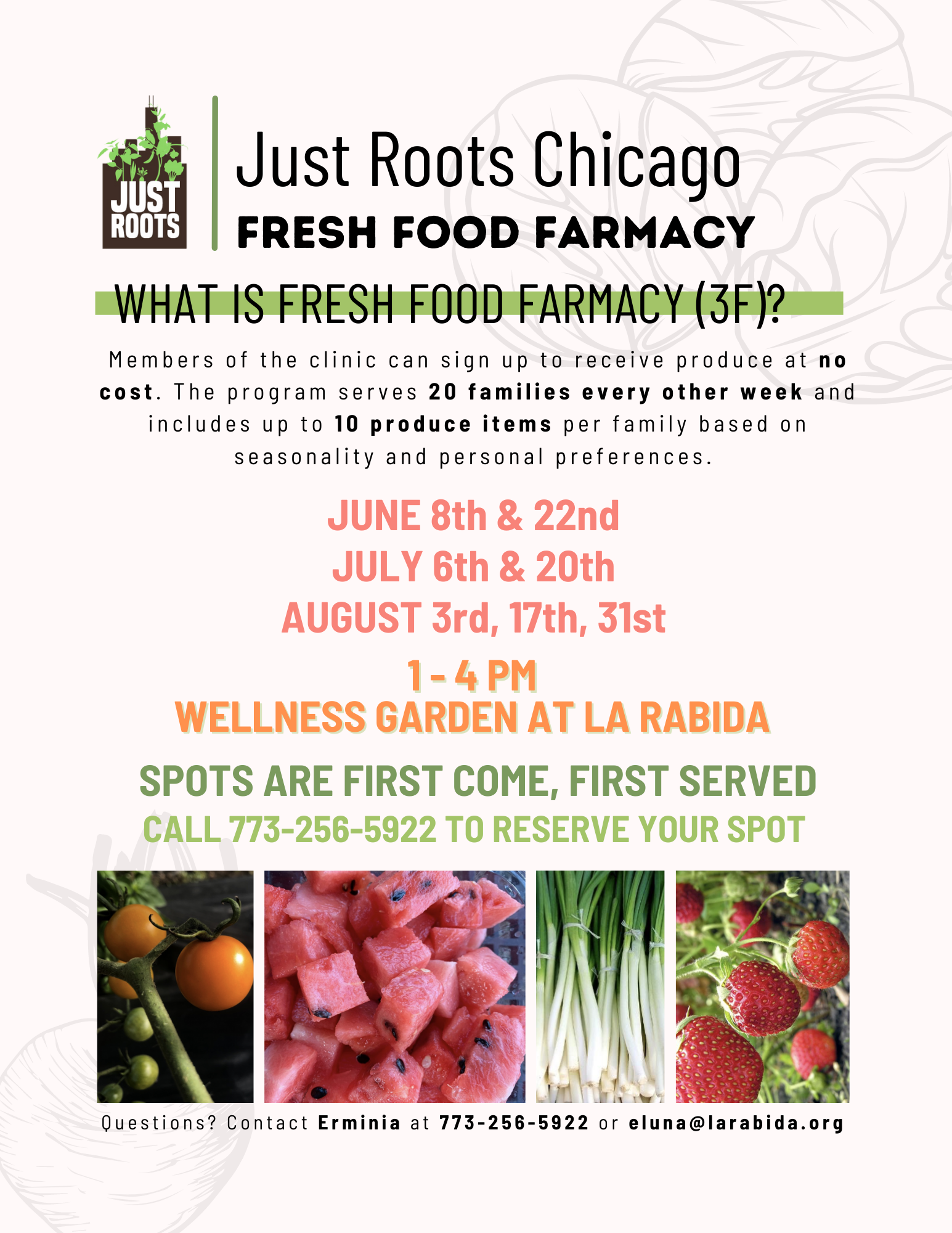 Print flyer for farm program.