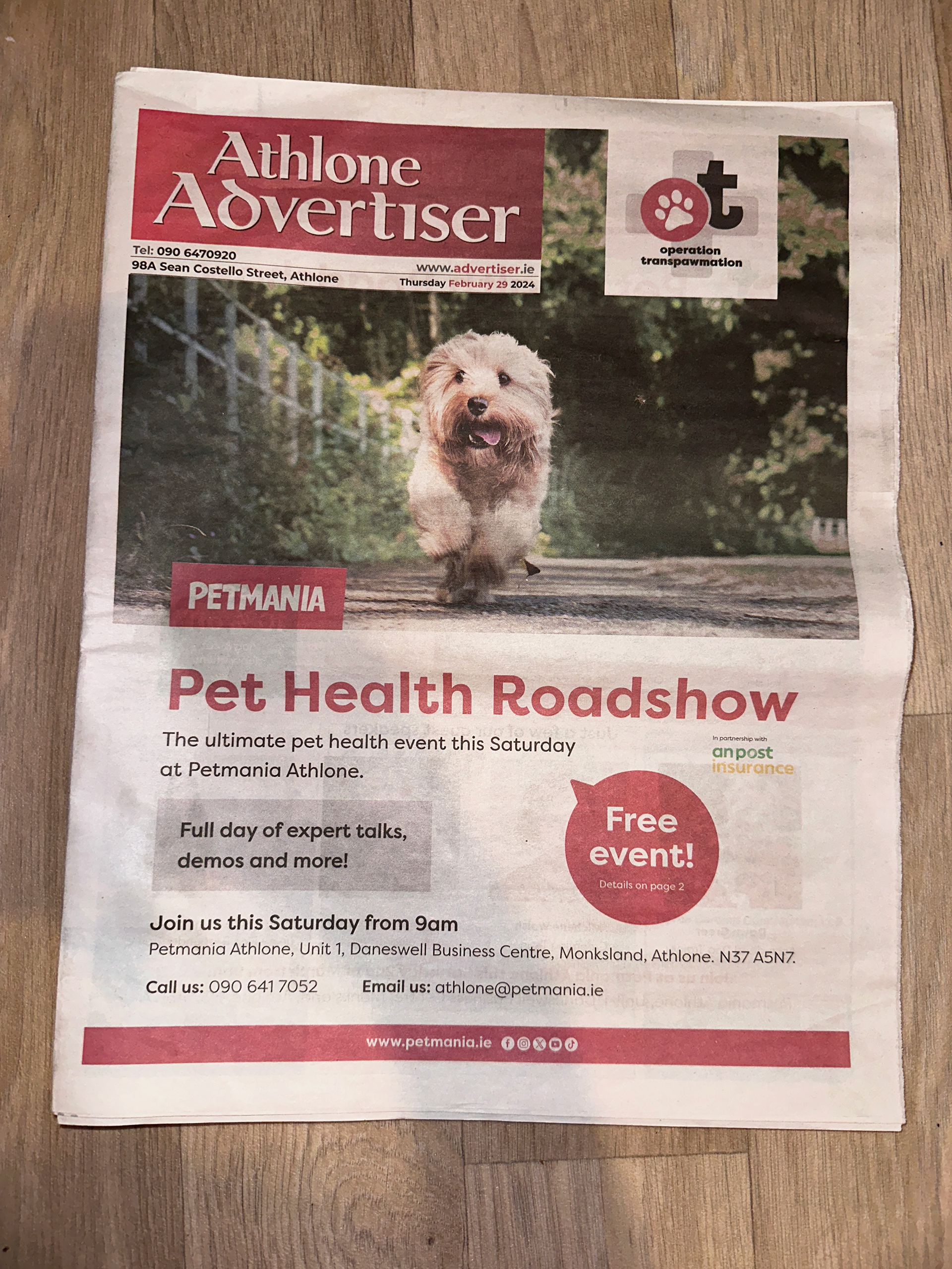 Athlone Advertiser - Front Page