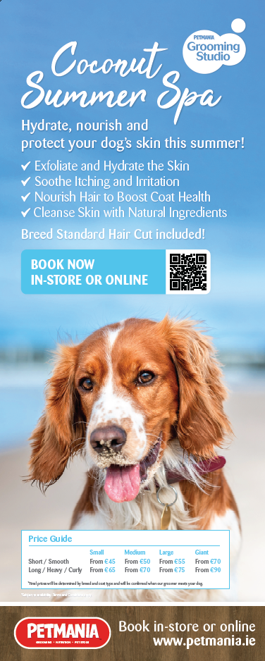 Promotional Grooming Treatment Graphic for Magenetic Sign Holder - 800x2000mm